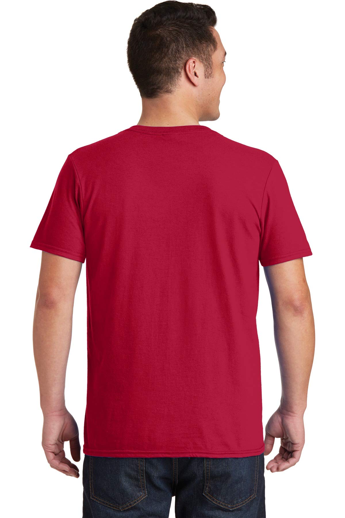 4.5 oz. V-Neck T-Shirt (G64V) - Cherry Red, Medium (Pack of 12) - Soft Cotton Crewneck Tees for Men, Casual Wear & Everyday Outfits