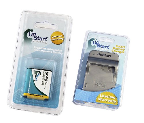 Replacement NP-BG1 Battery & Charger for Sony Cyber-Shot DSC-W120 Digital Camera - 1200mAh 3.7V Lithium-Ion - Perfect for Travel, Photography & Backup Power