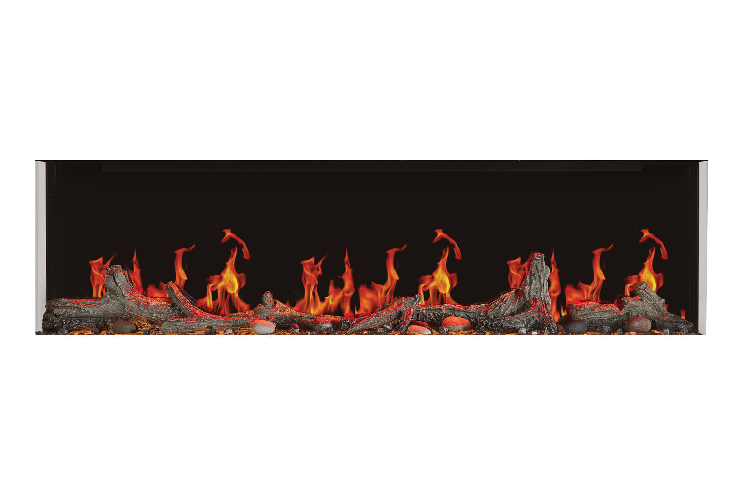 Napoleon Luminex 65-Inch LCD Virtual Smart Multi-Sided Built-In Electric Fireplace - Perfect for Living Room, Bedroom & Office Heating & Ambiance