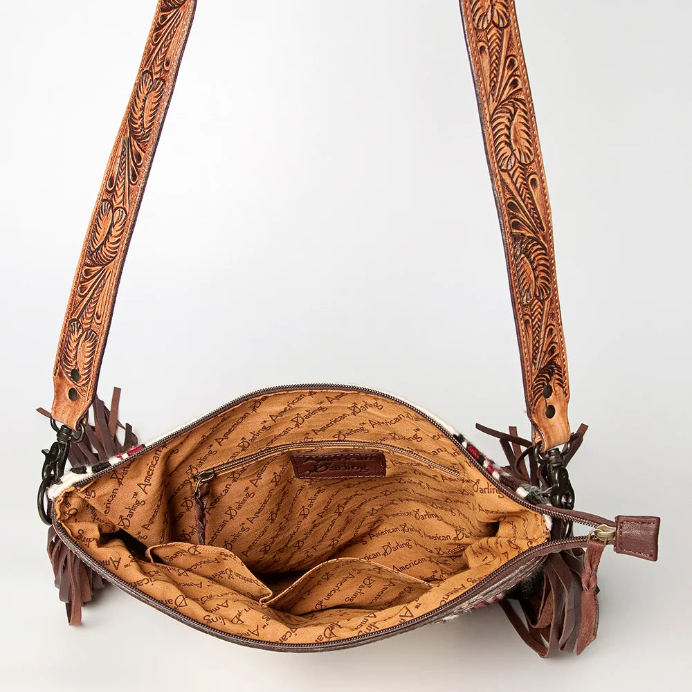 American Darling Blanket Tooled Crossbody Bag - Stylish & Durable Leather Purse for Women - Perfect for Travel, Shopping & Everyday Use