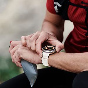 Premium Magnetic Silicone Sport Band for Apple Watch Series 9/8/7/6/5/4/3/SE/Ultra 2 - Compatible with 38mm/40mm/41mm/42mm/44mm/45mm/49mm - Adjustable Strong Strap for Men & Women - Perfect for Workouts, Running & Daily Wear