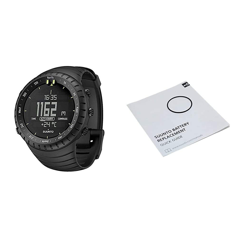 Suunto Core All Black Military Digital Watch with Altimeter, Barometer, Compass - Outdoor Sports, Hiking, Camping, Adventure Gear