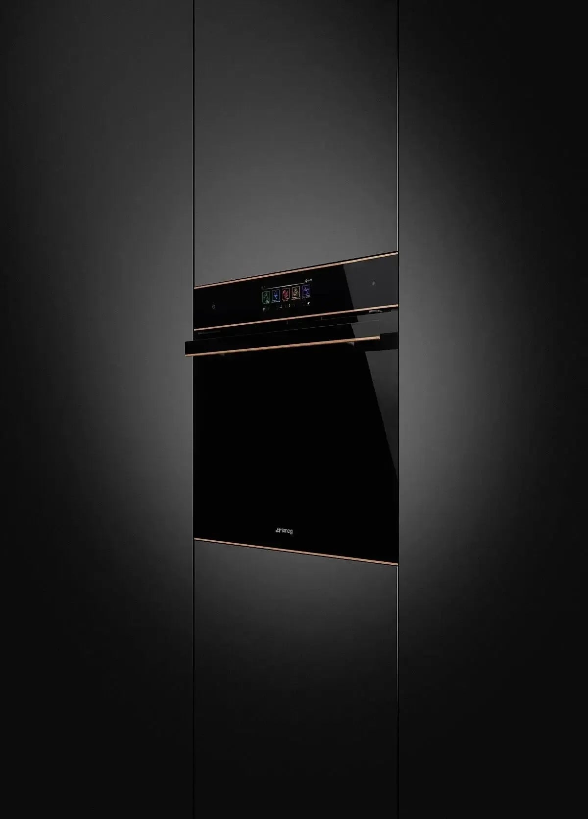 Smeg 60cm Dolce Stil Novo Omnichef Built-In Oven with SmegConnect Smart Technology & Copper Trim - Perfect for Modern Kitchens, Baking & Gourmet Cooking