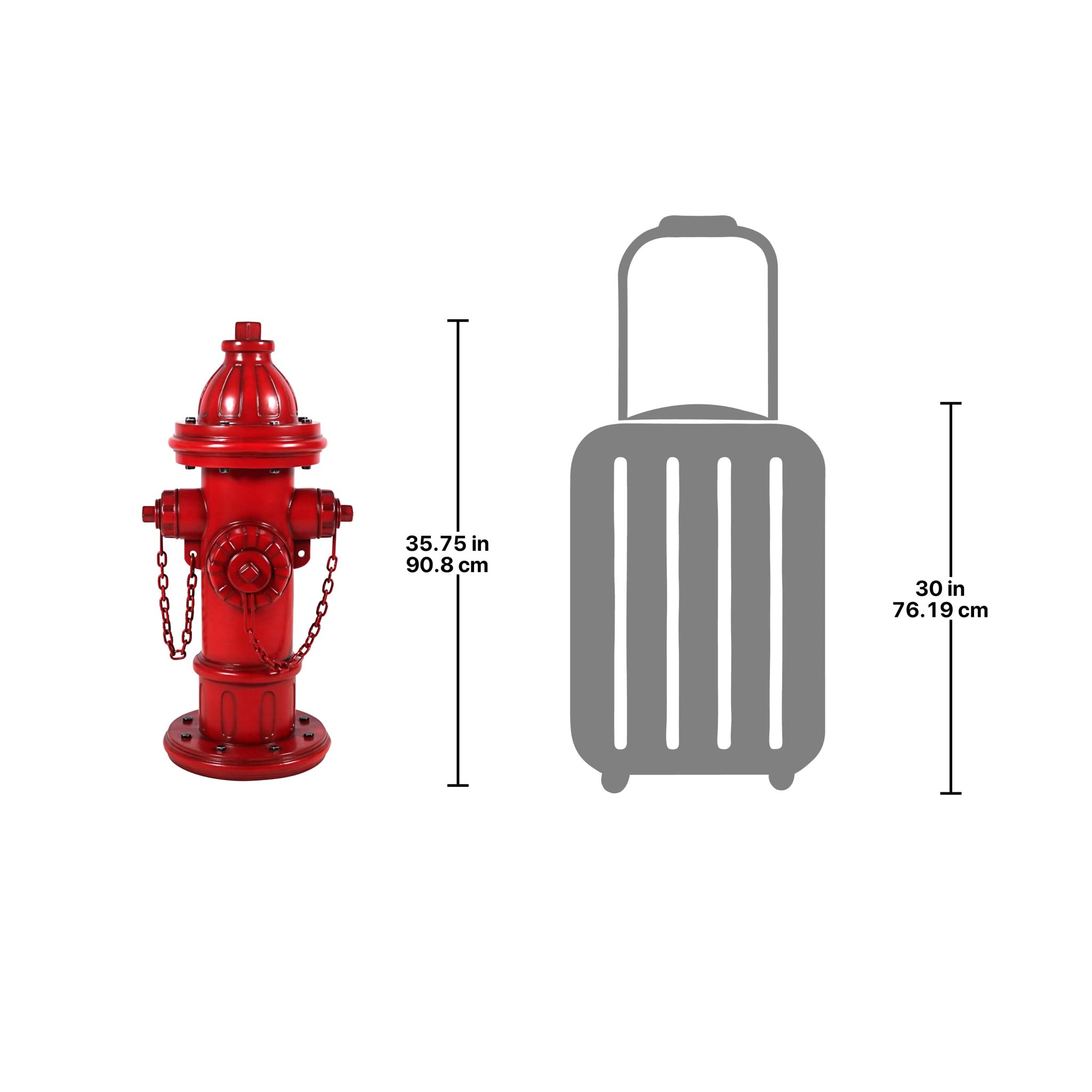 Design Toscano Grande Dogs 2nd Best Friend Fire Hydrant - Outdoor Garden Decor for Dog Lovers