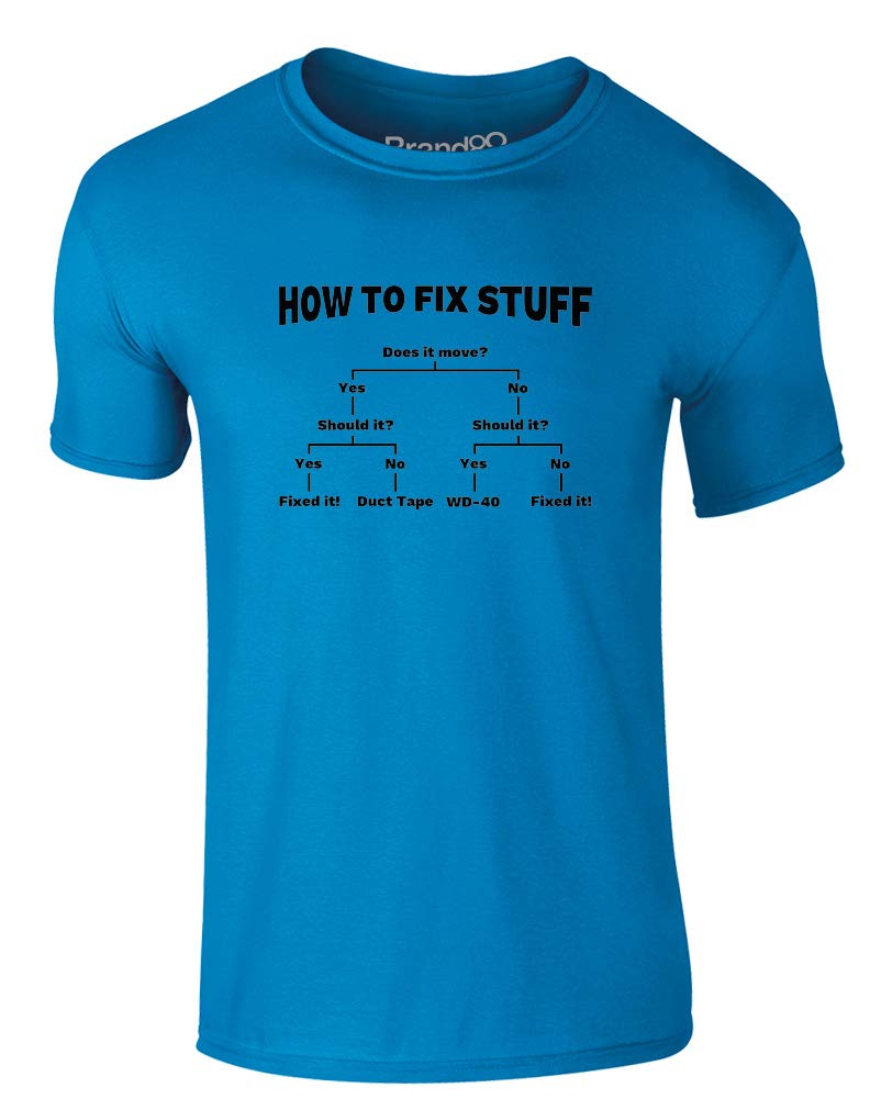 Brand88 - Funny DIY Repair Guide T-Shirt for Men & Women | Perfect for Handymen, Crafters & DIY Enthusiasts