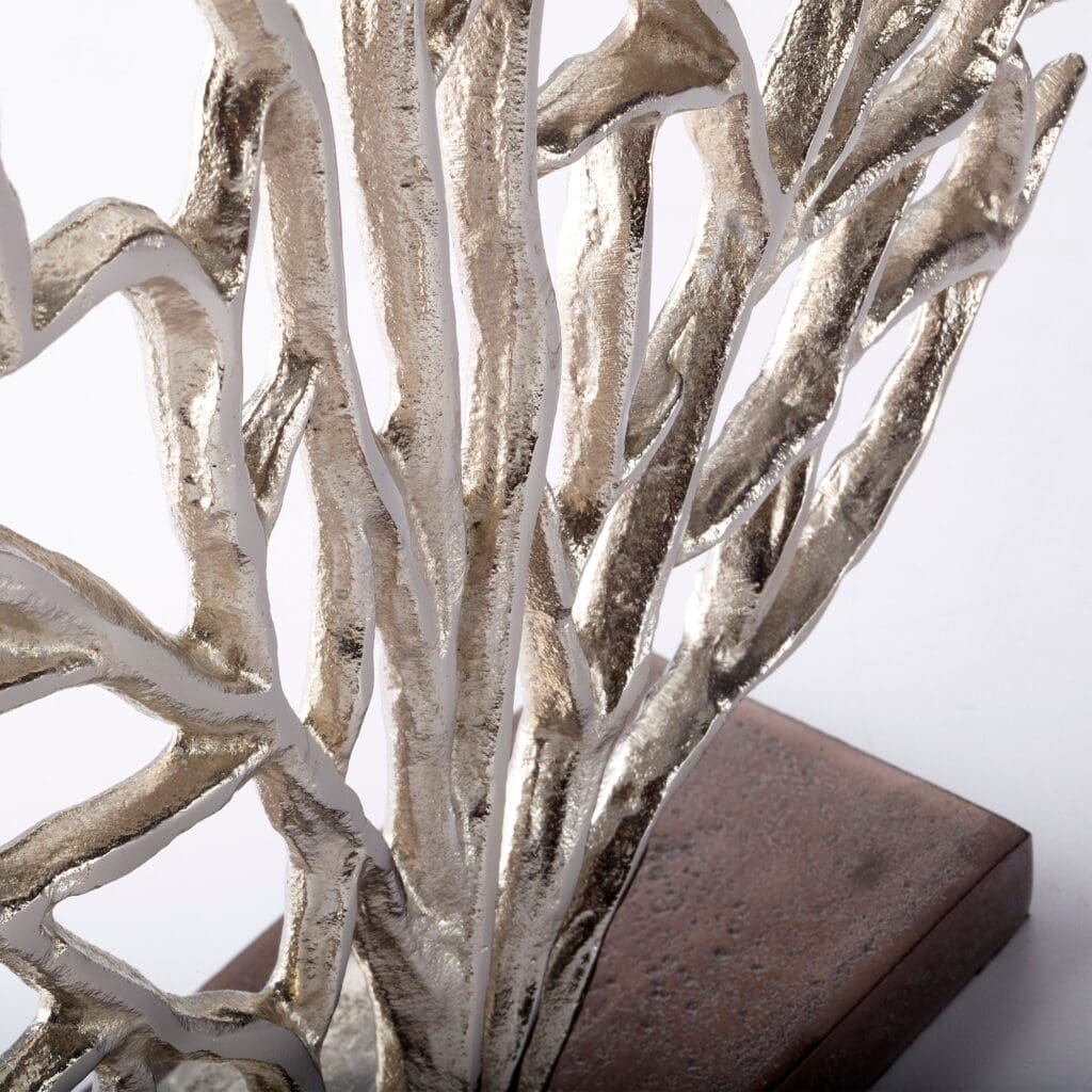 Cyan Design 09814 Ariana Sculpture - Elegant Nickel & Bronze Large Home Decor Statue for Living Room, Office, or Gift