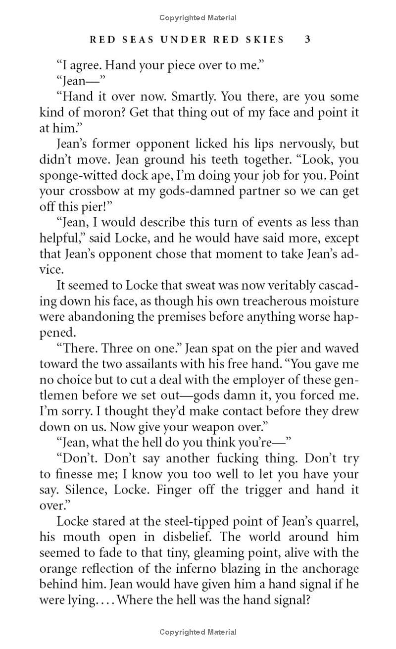 Red Seas Under Red Skies by Scott Lynch - Fantasy Adventure Novel [Reprint Edition 2008] | Perfect for Book Clubs & Fantasy Lovers