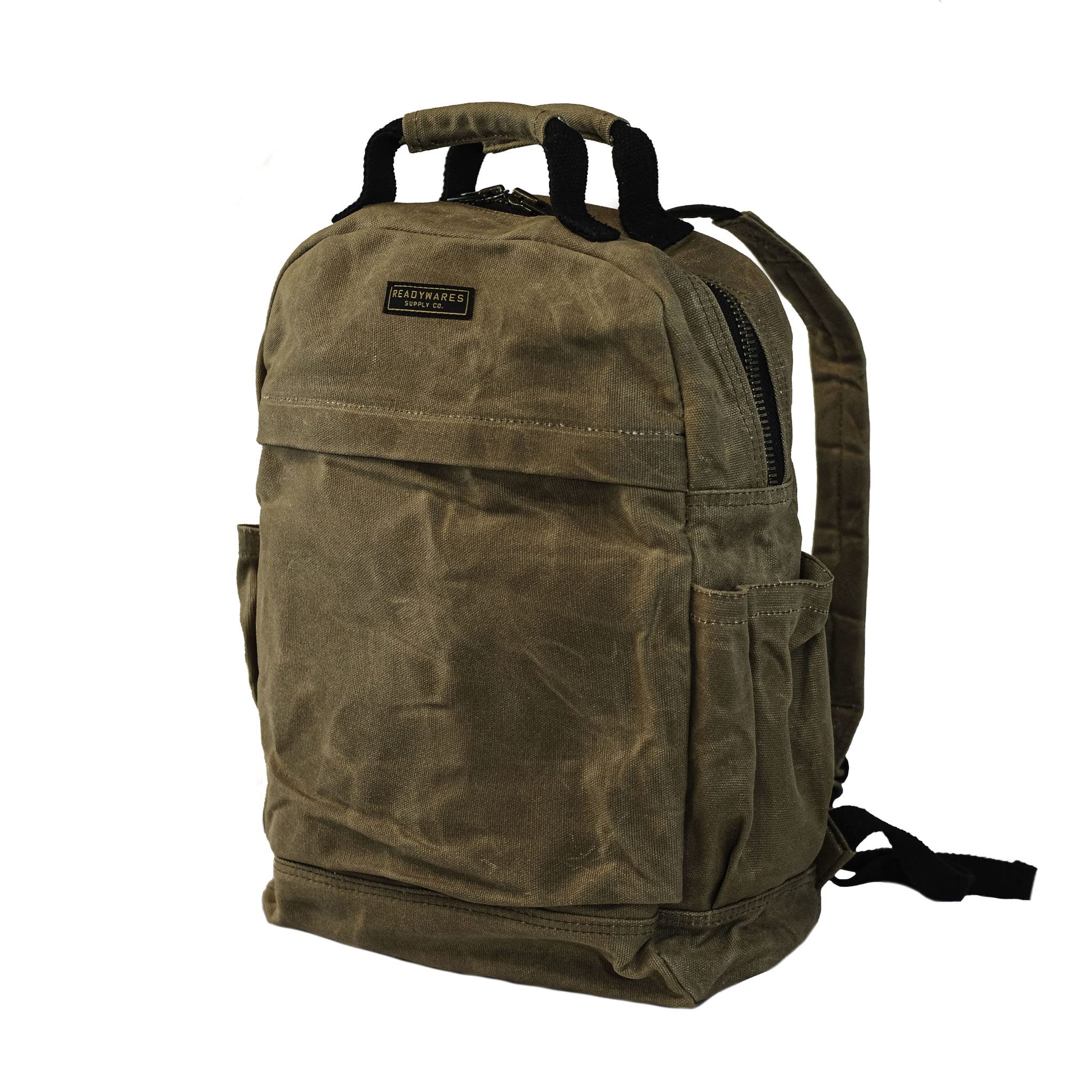 Durable Waxed Canvas Backpack for Men & Women - Waterproof & Rugged Rucksack with Laptop Compartment - Perfect for Work Commute, Travel & Outdoor Adventures - Everyday Carry Backpack for Professionals & Students