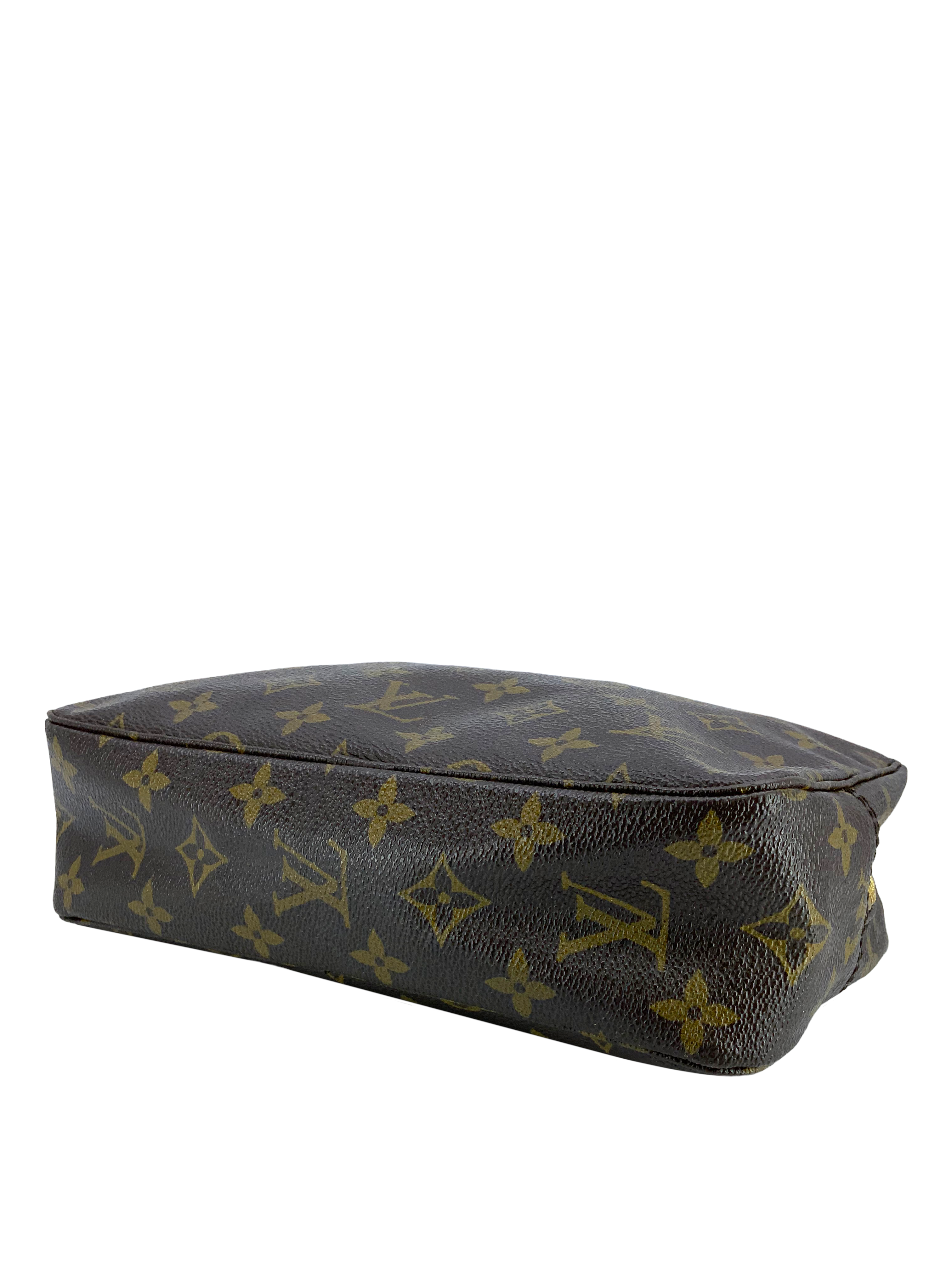 Authentic LOUIS VUITTON Vintage Monogram Canvas Toiletry Pouch | Travel Cosmetic Bag for Women & Men | Perfect for Makeup, Toiletries & Travel Essentials