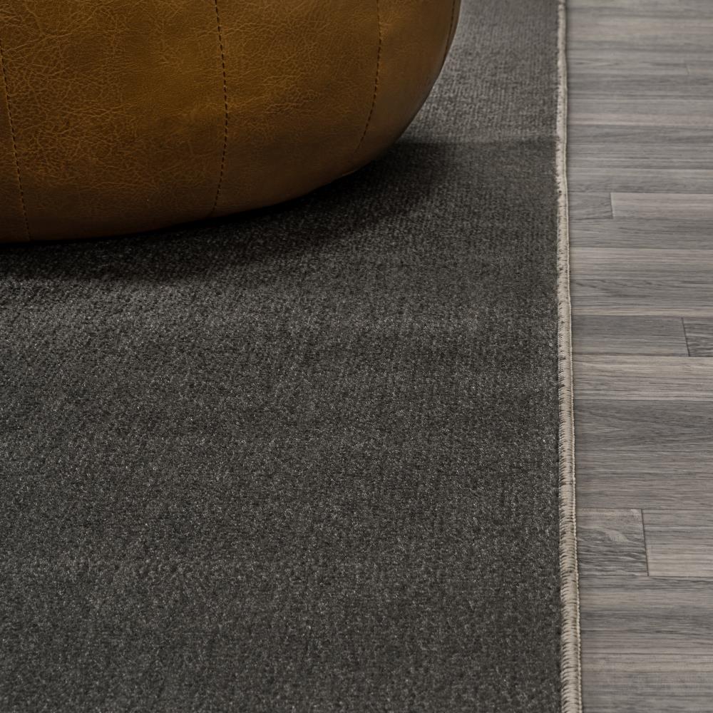 Twyla Classic Solid Low Pile Machine Washable Area Rug - Soft & Durable Non-Slip Living Room Carpet for Bedroom, Nursery & Home Decor