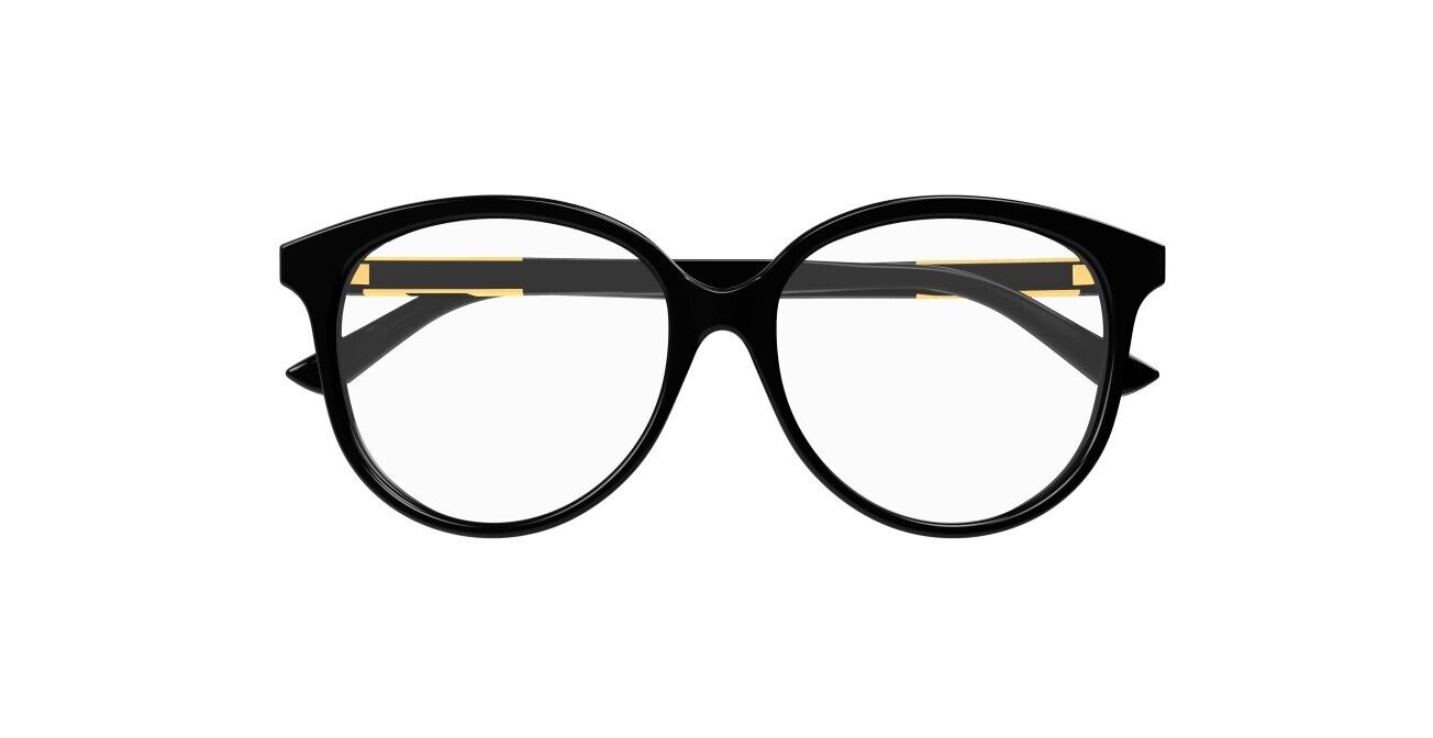 Gucci GG1194OA 001 Black with Gucci Bold Logo Soft Cat Eye Women's Eyeglasses