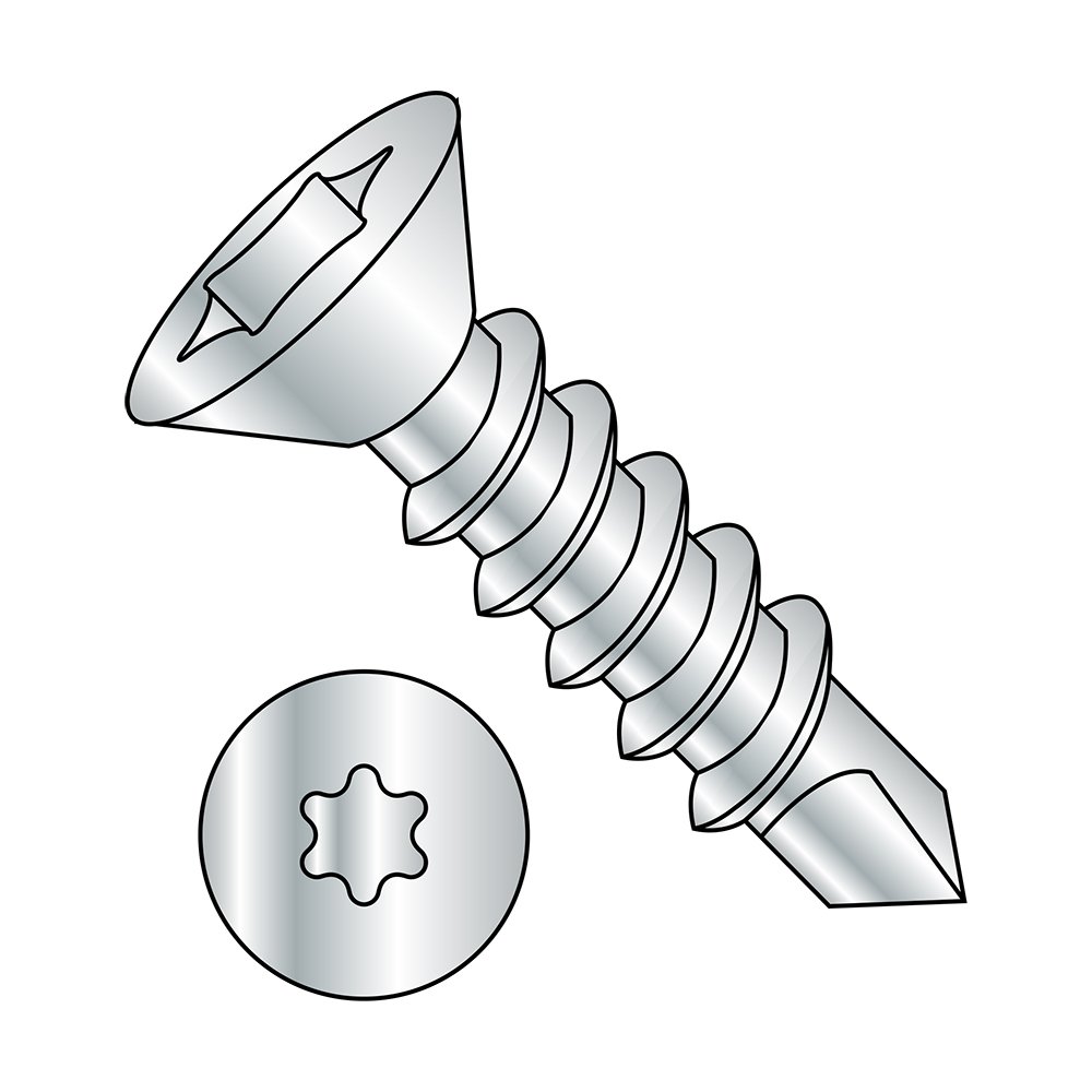Self-Drilling Screws #8-18, Zinc Plated, 2