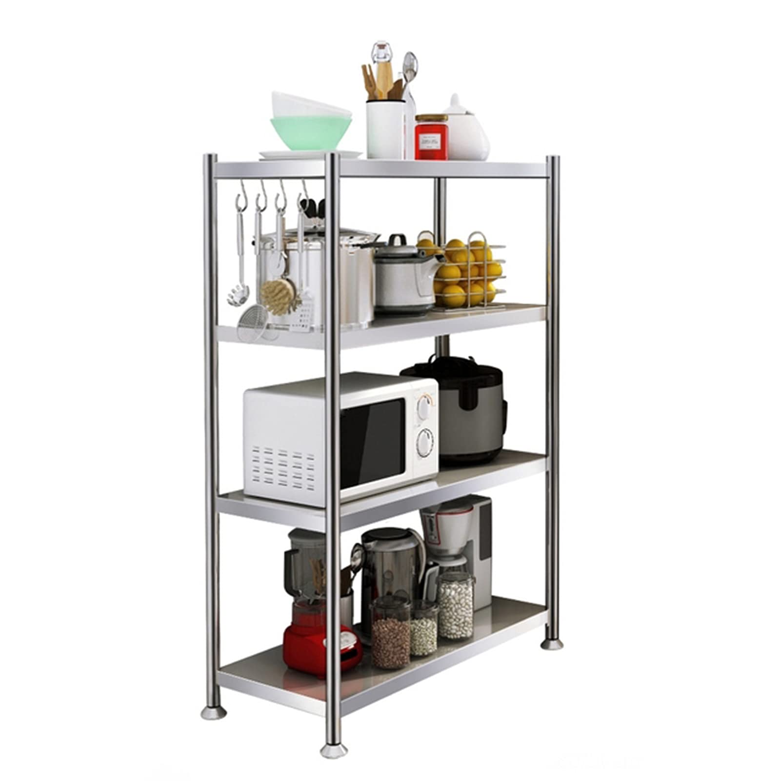 Heavy Duty Stainless Steel Storage Rack for Garage, Home, Office & Dormitory - Durable Metal Shelving Unit for Organizing Tools, Supplies & Household Items - Perfect for Closet Organization, Workshop Storage & Commercial Use