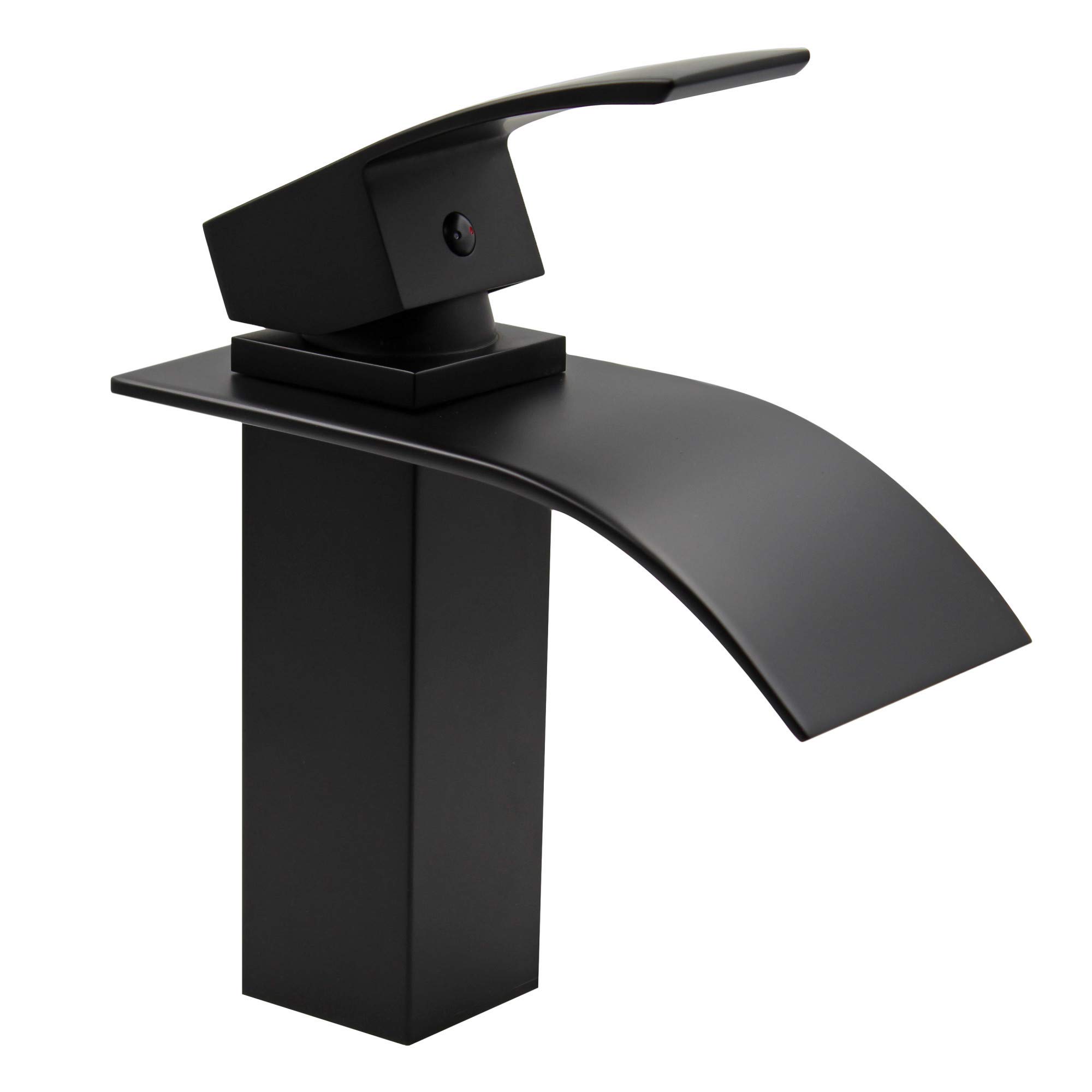 Miseno ML531 Remi 1.2/2.2 GPM Single Hole Waterfall Bathroom Faucet in Polished Chrome - Modern Sink Faucet for Bathroom Vanity, Powder Room & Guest Bath Decor