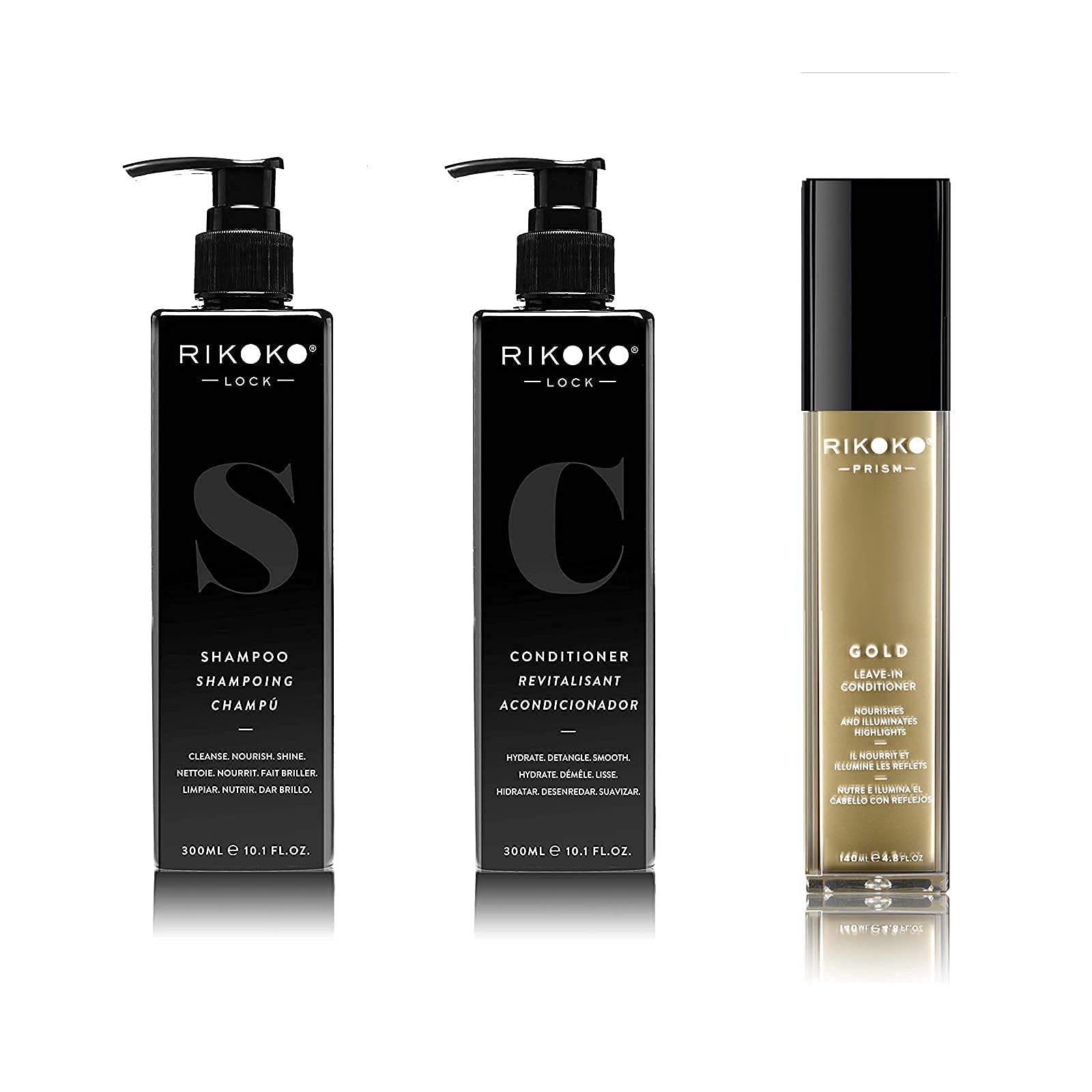 **Organic LOCK Coconut Shampoo & Conditioner Set with PRISM Gold Leave-In Treatment – Hydrating Hair Care for Dry, Damaged & Curly Hair – Salon-Quality Bundle for Smooth, Shiny & Frizz-Free Locks**    *(Perfect for daily hydration, post-color treatment, or reviving dry, damaged hair – ideal for curly, wavy, and chemically treated hair types.)*