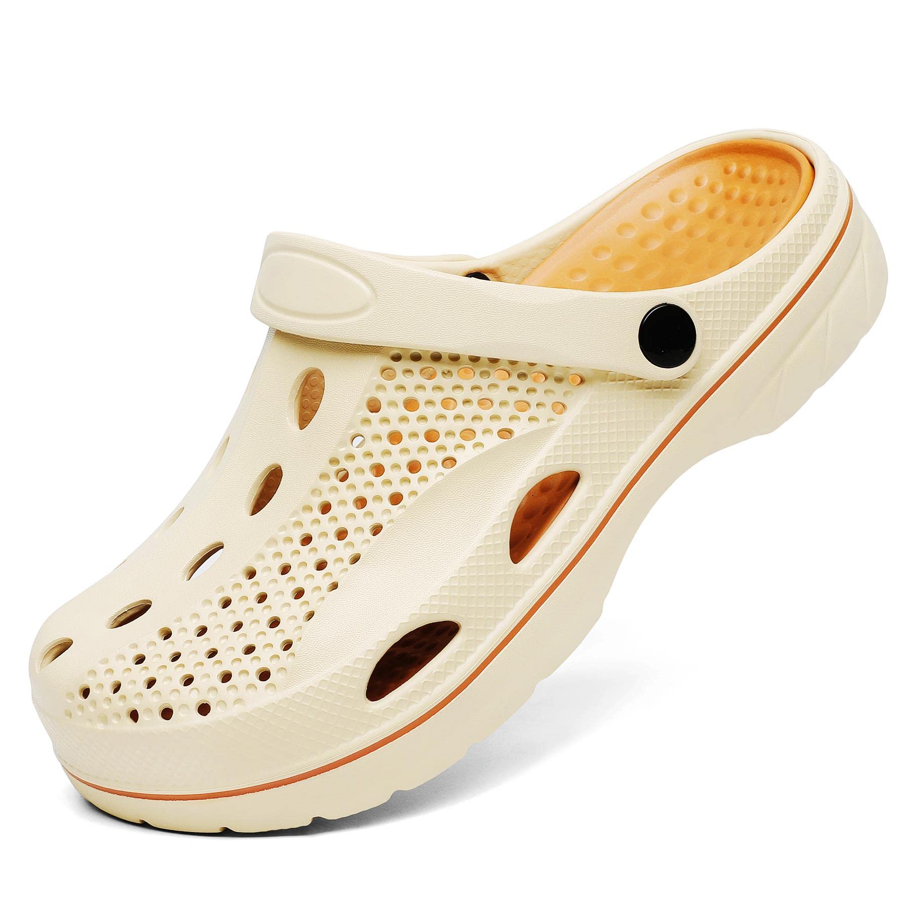 **SOSOWHLTE Arch Support Clogs for Men & Women – Slip-On Garden Shoes with Removable Cushion Insole – Comfortable Outdoor Beach Slippers for Walking, Gardening & Relaxation**