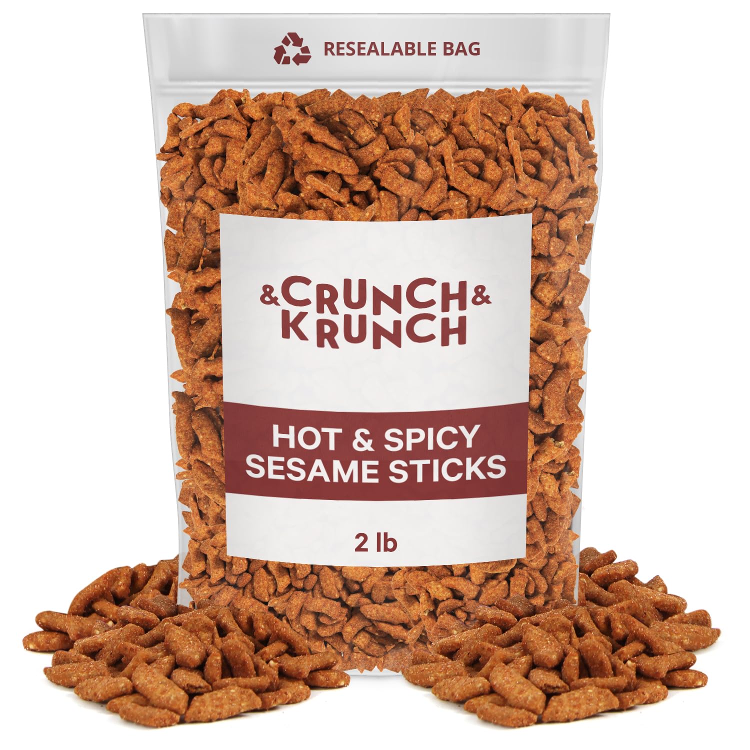 Spicy Sesame Sticks - Hot & Salty Snack for Office & On-the-Go (2LB)