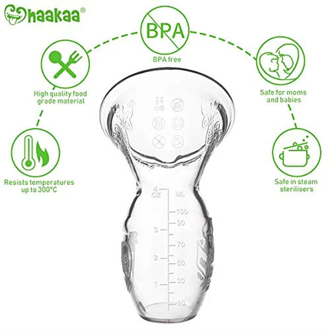 Haakaa 150ml Silicone Manual Breast Pump - Hands-Free, Portable & Comfortable for Nursing Moms - Perfect for Travel, Work & On-the-Go Breastfeeding