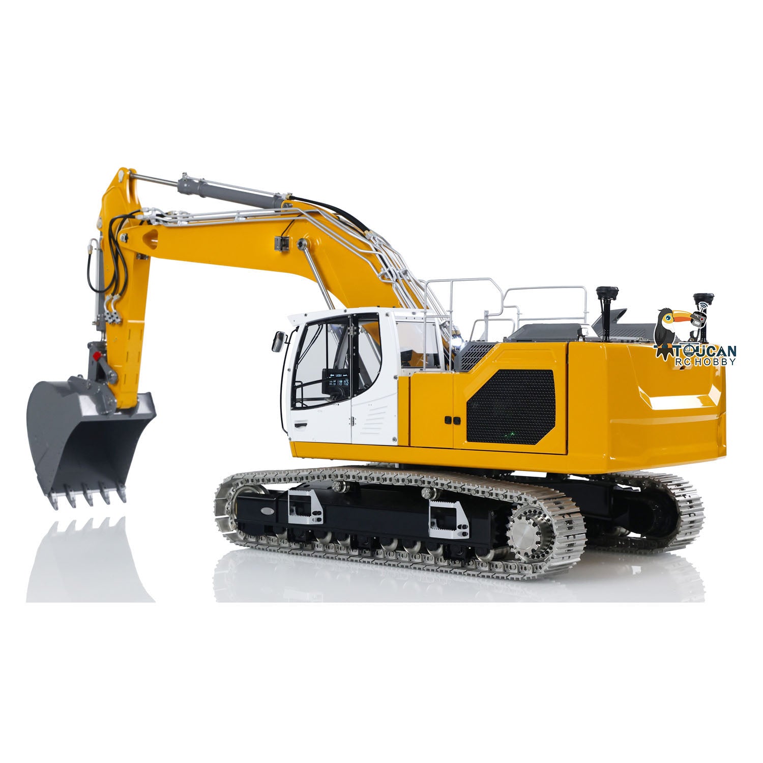 LESU Aoue LR945 1/14 Scale Metal Hydraulic RC Excavator - 7CH Remote Control Construction Vehicle Toy for Adults & Kids | Realistic Simulation Digger for Sandbox Play, Construction Site Roleplay & Collectors