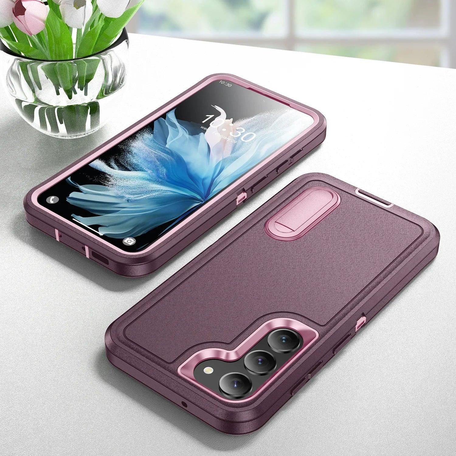 Samsung Galaxy S24 Plus Shockproof Case with Kickstand - Anti-Dust, Military-Grade Protection for Outdoor & Active Lifestyle