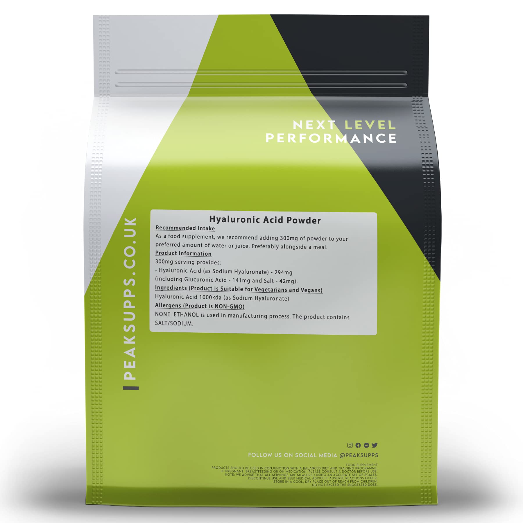 Pure Hyaluronic Acid Powder 100g - Vegan, No Fillers | Skin Hydration & Anti-Aging for DIY Skincare & Supplements