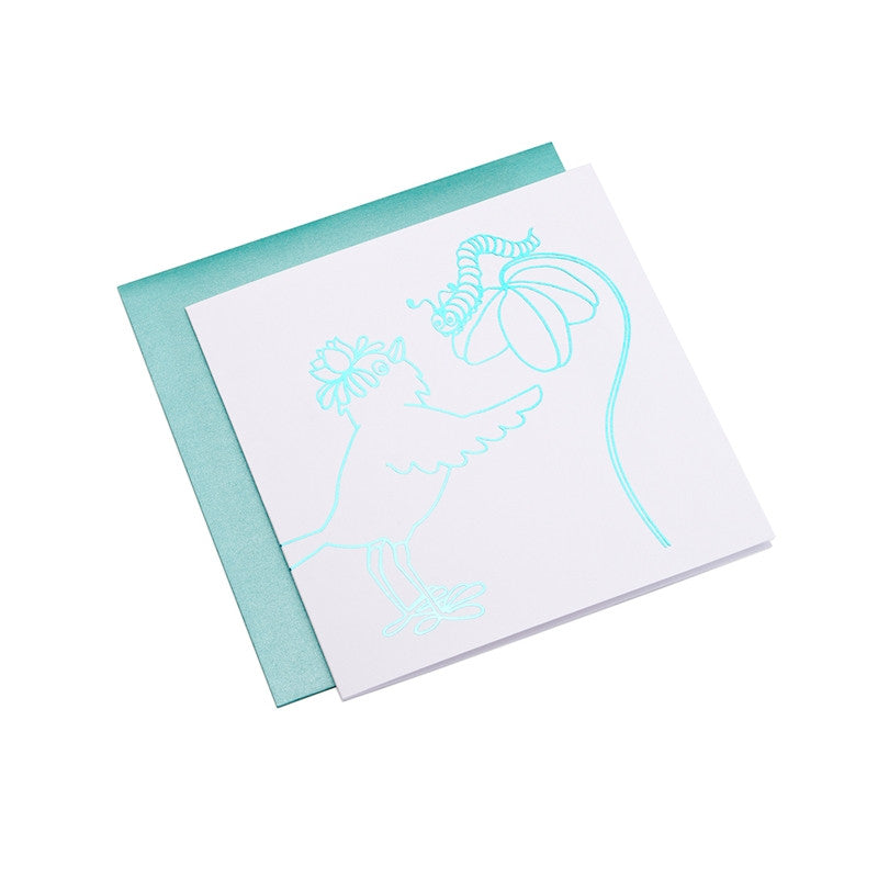 Bookbinders Design Greeting Card - Beautiful Bird Illustration for Outgoing Mail | Perfect for Birthdays, Thank You Notes & Special Occasions