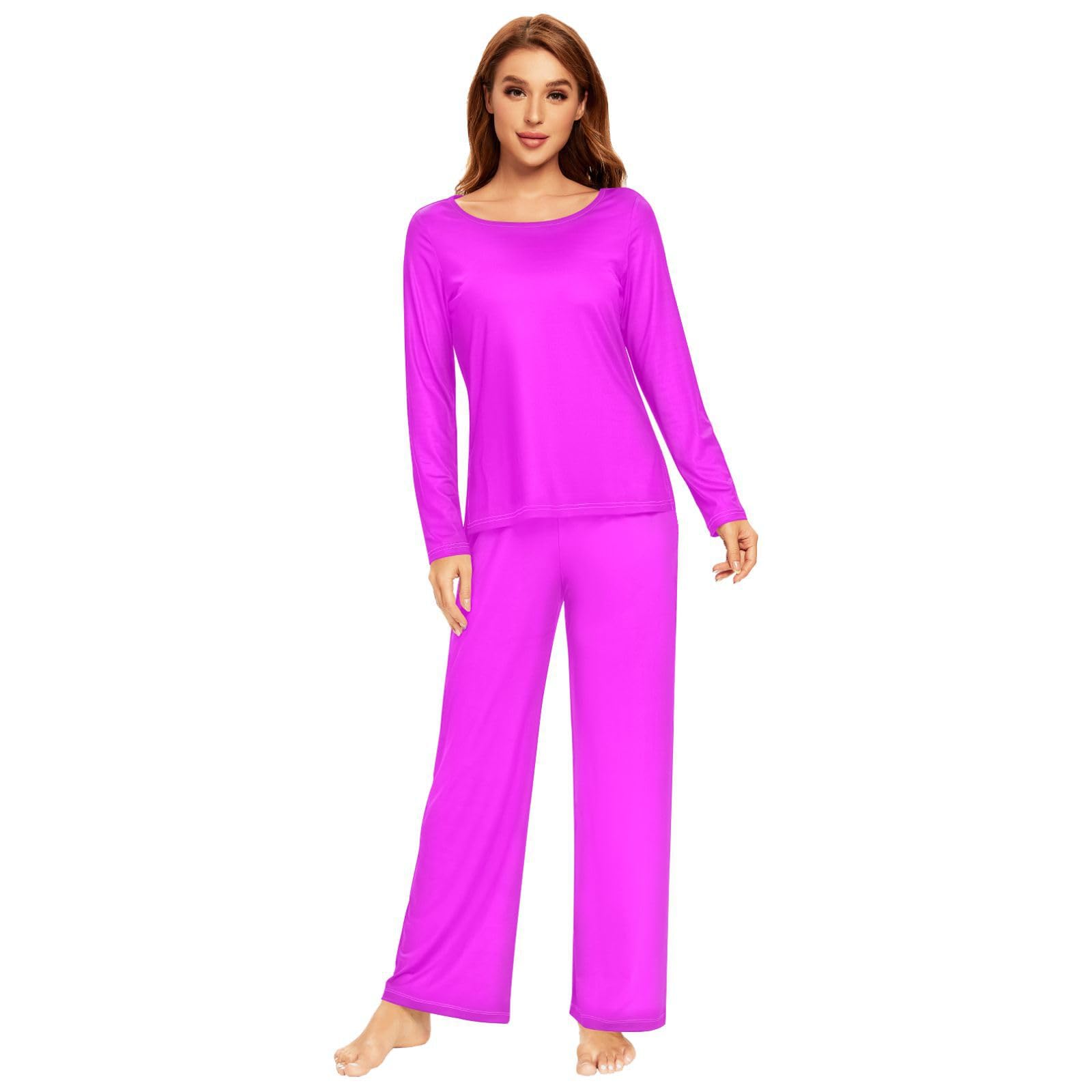 Blue Women's Pajama Set - Long Sleeve Sleepwear Top & Pants Lounge Outfit 20804 | Cozy Homewear for Relaxing Evenings & Comfortable Sleep