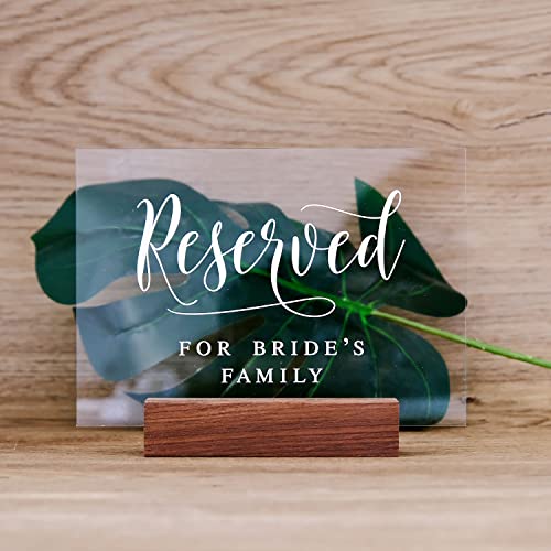 Reserved For Brides Family