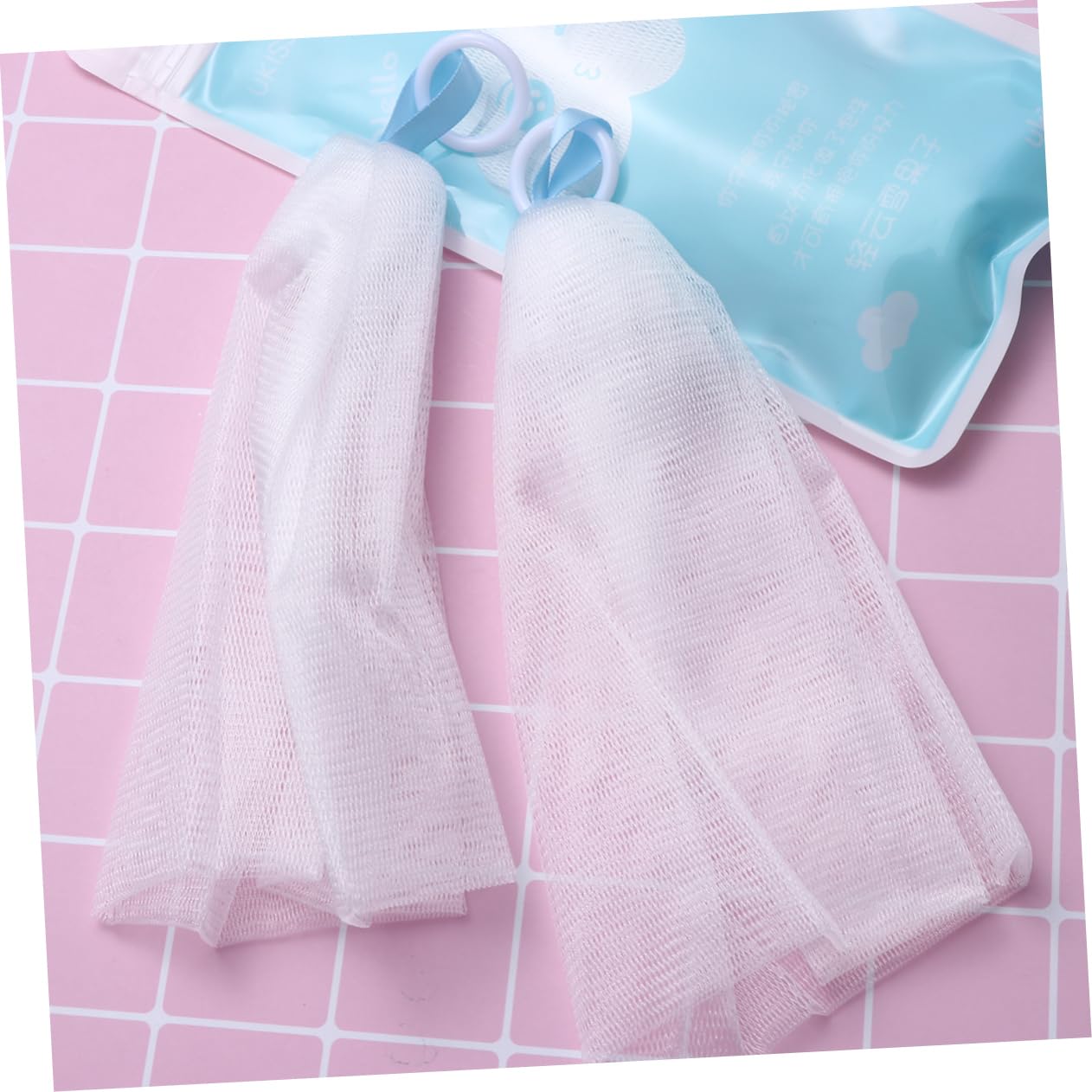 5 Pack Handmade Soap Net with Bubble Maker for Gentle Face Cleansing - Soft Rope Soap Bag for Shower, Bath & Travel