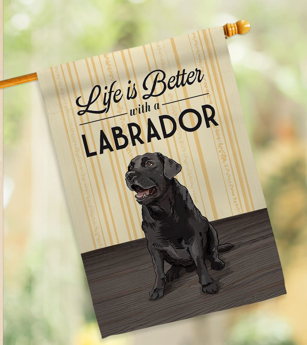 Life is Better Pets House Flag Set 28x40 - Outdoor Decor for Gardens