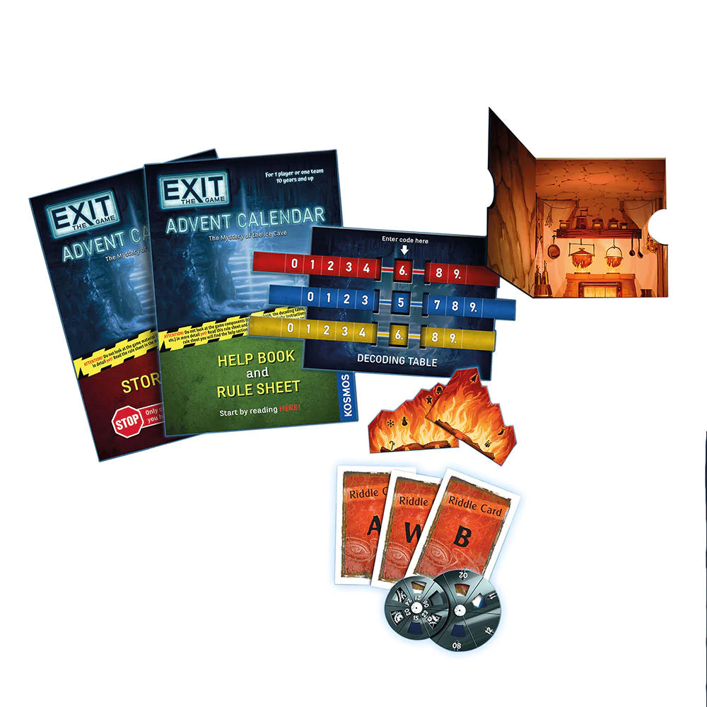 Exit: The Game - Advent Calendar The Mystery of the Ice Cave | Escape Room Puzzle Game for Adults & Teens | Perfect for Holiday Family Game Nights & Christmas Countdown