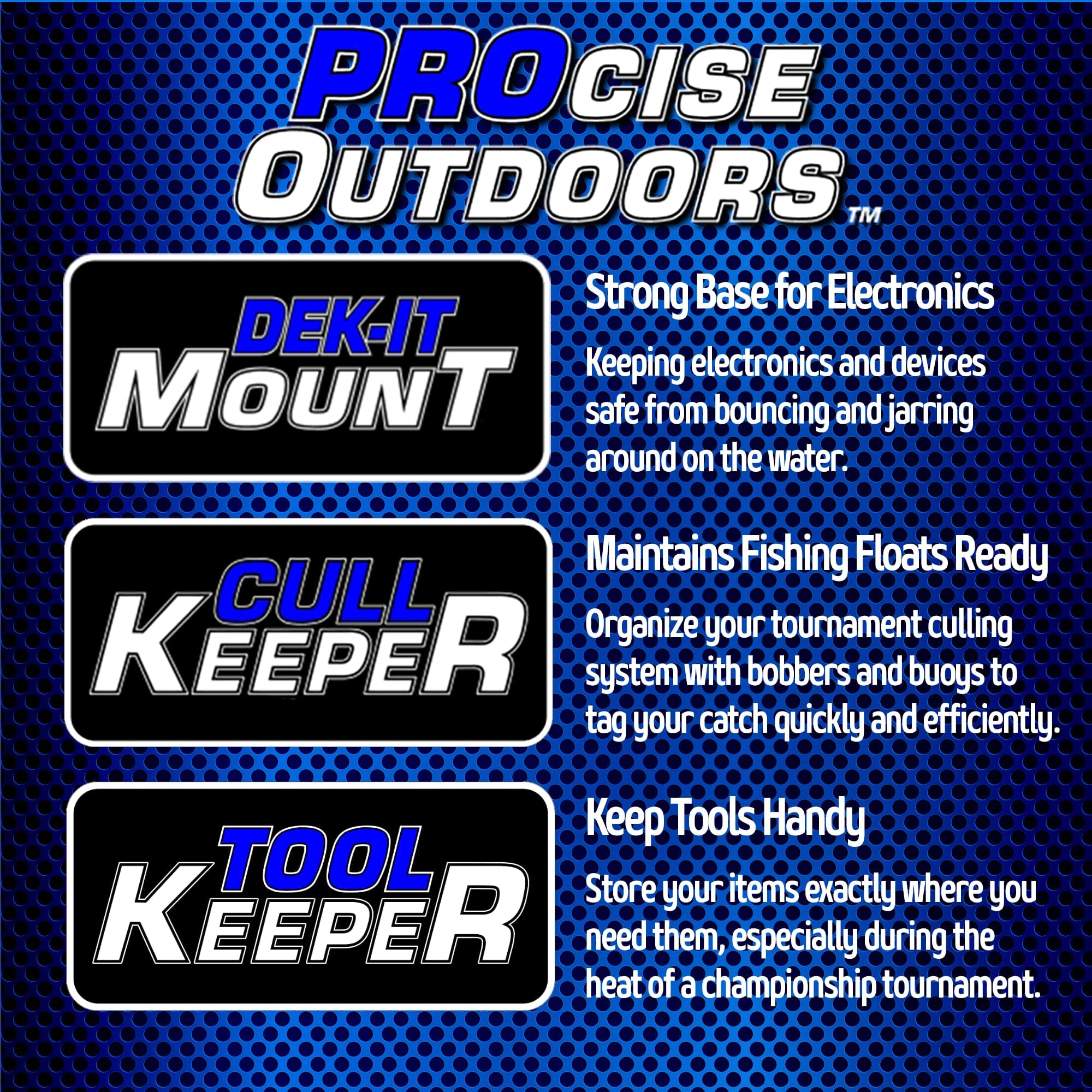 PROcise Outdoors DEK-it HD Dash Plate for Ranger/Icon Series Boats (2018+) - Precision Fit for Fish Finders, Depth Finders & Marine GPS Electronics - Durable Mounting Kit for Smooth Water Navigation & Fishing Adventures