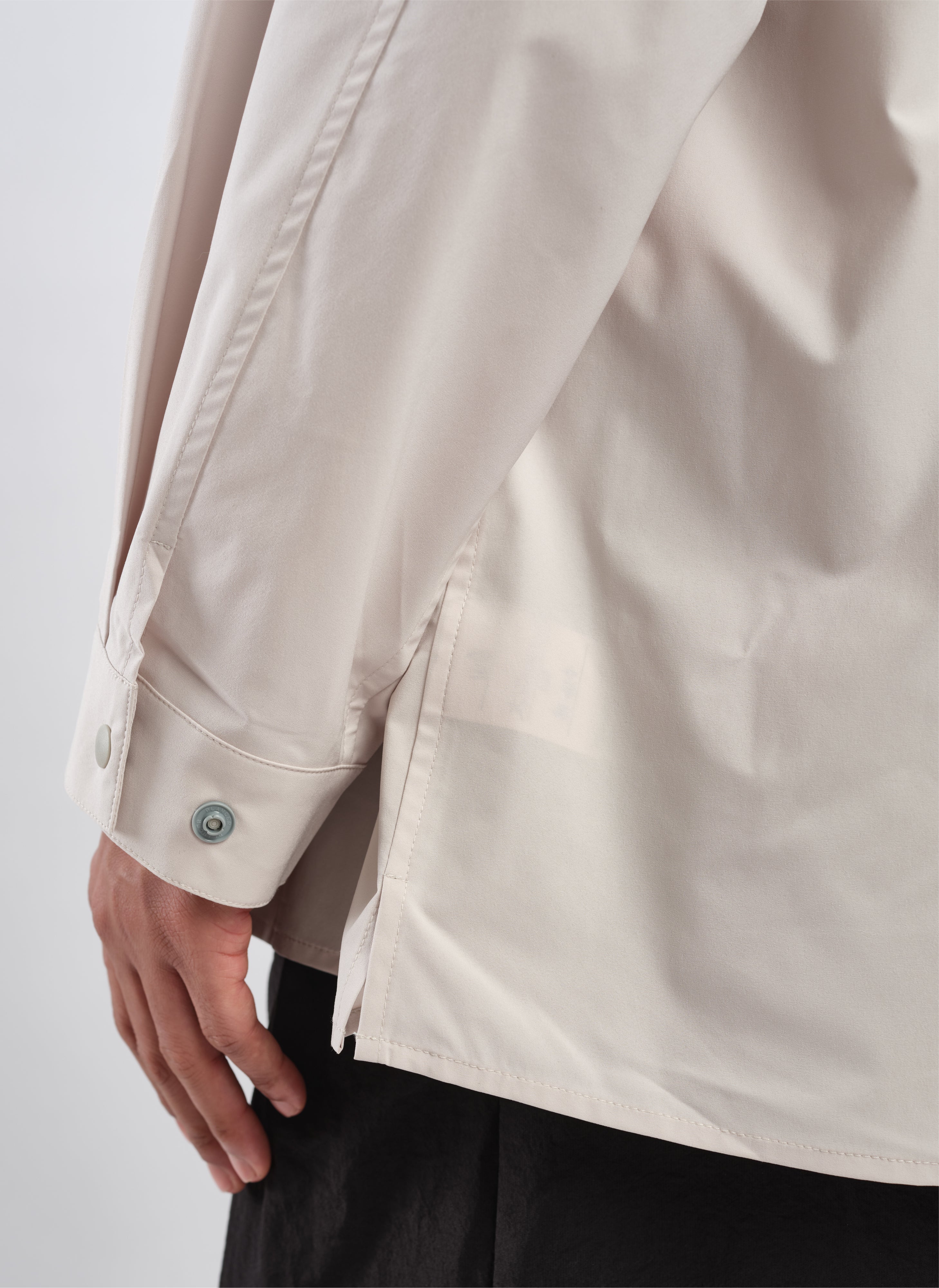 Minotech Snap Button Pocket Open Collar Shirt - Casual Men's Button Down Shirt for Work & Outdoor Activities