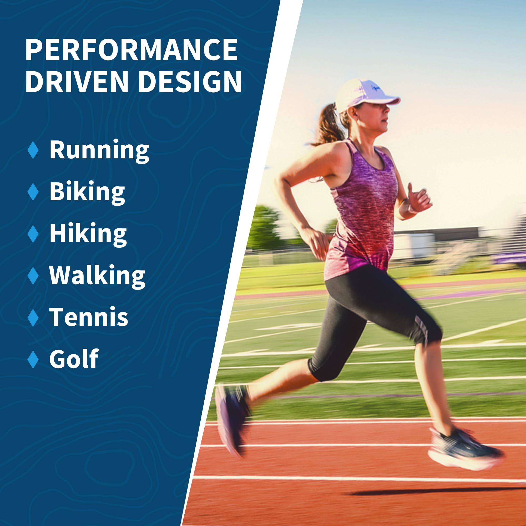 UV Protection Running Hats for Women - 50+ UPF Sun Hat for Outdoor Sports - Lightweight Breathable Baseball Cap for Tennis, Golf, Gym, Workout & Summer Activities