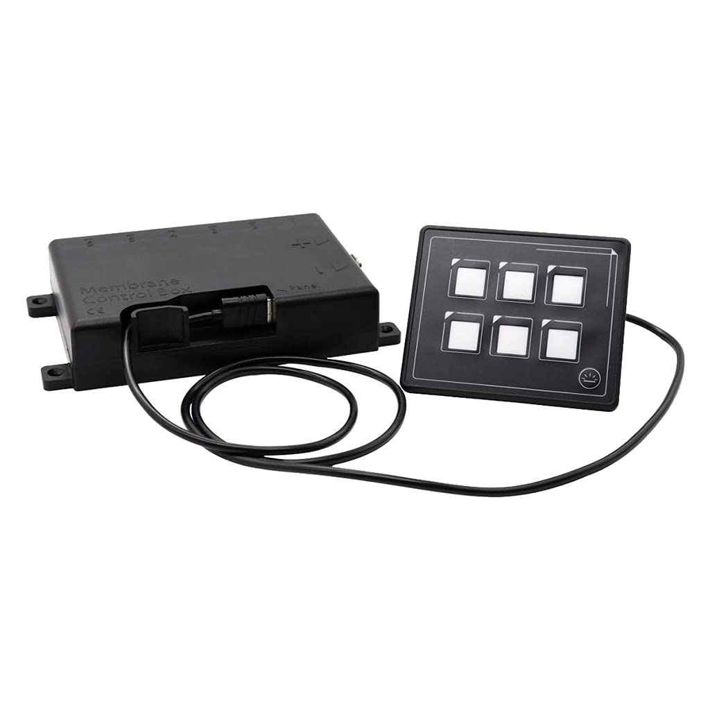 Universal Switch Panel with ON/Off Backlight Control, Micro USB Cable & Remote Control Box - Perfect for Home Automation, RV, Marine & DIY Electrical Projects