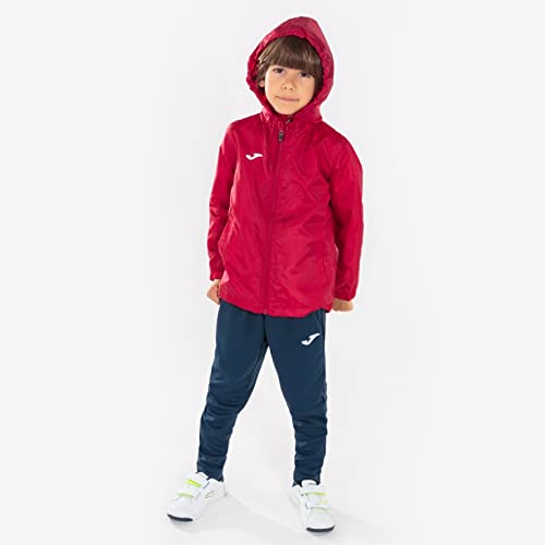 Joma IRIS RED Rain Jacket for Men - Waterproof Windbreaker with Hood for Outdoor Hiking, Camping & Travel (Size M)