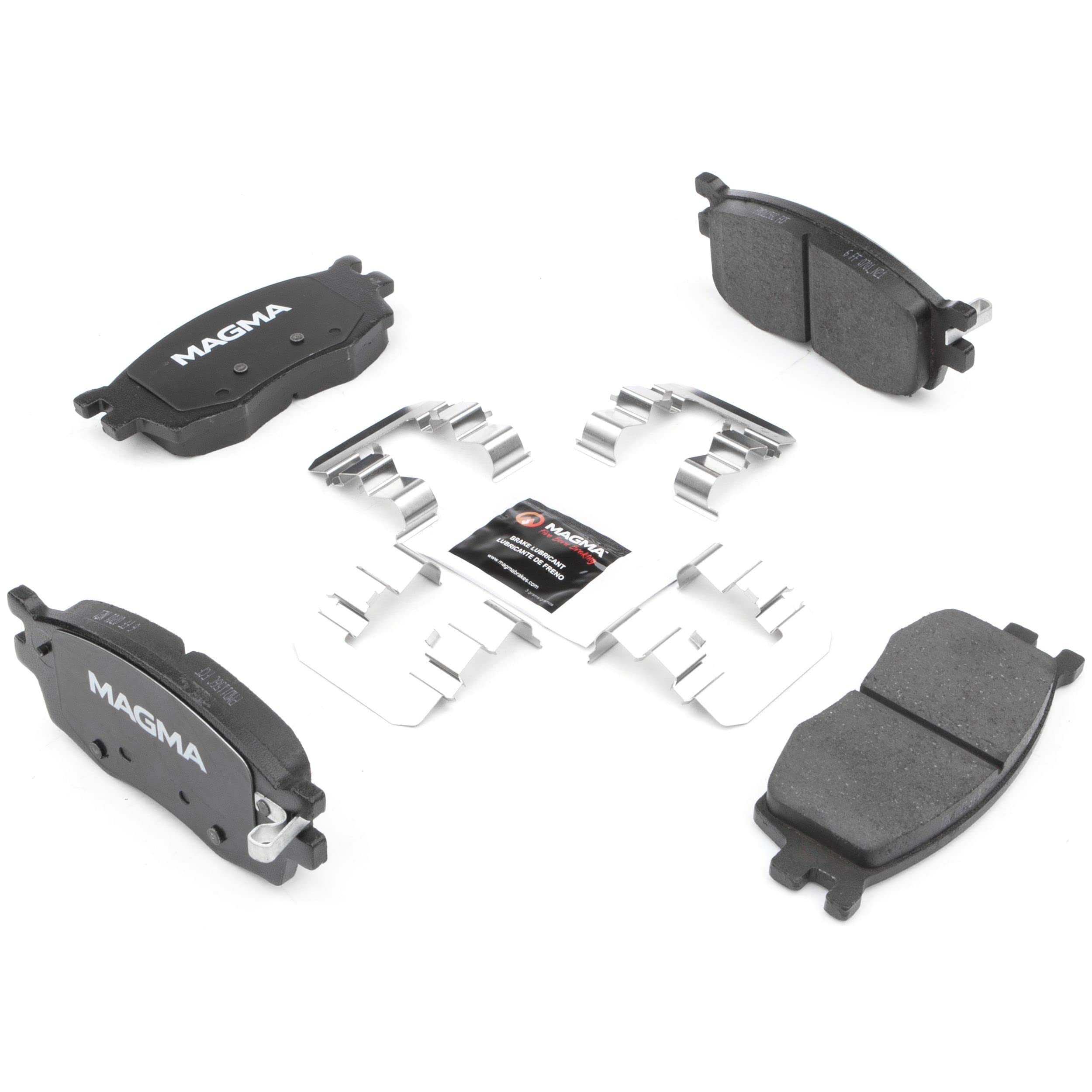 Premium MAGMA PMD1156C Ceramic Brake Pads for Front Wheels - High-Performance Braking, Low Noise & Dust - Perfect for Daily Commuting, Highway Driving & Performance Vehicles