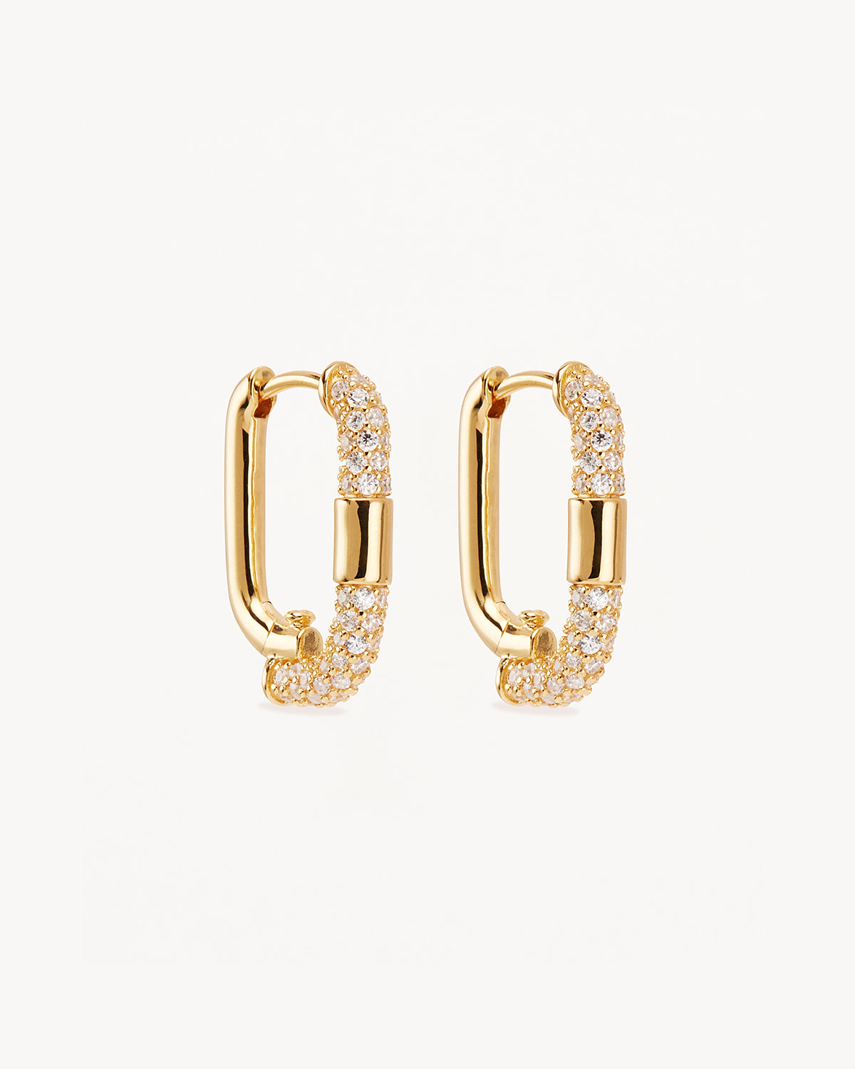 18K Gold Vermeil Hoop Earrings - Unlock Your Potential & Boost Confidence | Perfect for Work, Parties & Everyday Wear