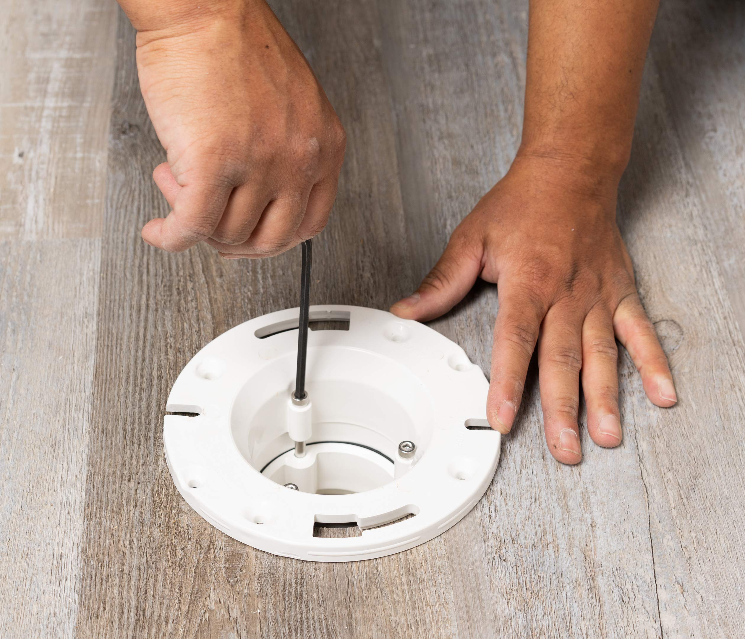 Oatey 4 Inch PVC Closet Flange Replacement - Durable Toilet Drain Repair Kit for Bathroom Plumbing Renovations