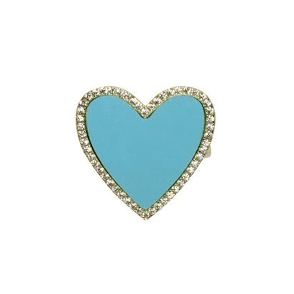 Enamel Heart Ring - Elegant & Dainty Jewelry for Women - Perfect Gift for Valentine's Day, Anniversary & Romantic Occasions