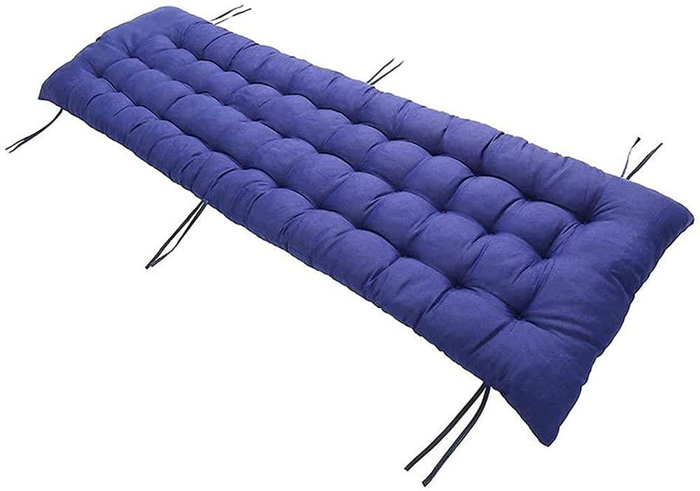 Outdoor Bench Cushion with Ties - Cotton Garden Furniture Loveseat Cushion for Patio, Non-Slip Chair Back Cushion for Bench & Pallet Couch - Washable & Durable - Perfect for Backyard, Deck, Poolside & Outdoor Lounging