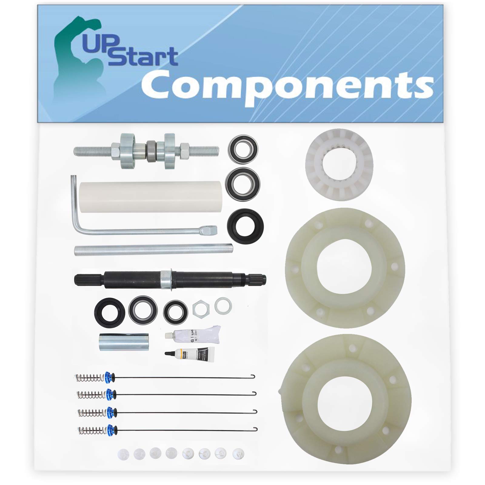 Maytag MTW6600TB0 Washer Repair Kit - Includes W10447783 Tub Bearing Tool, 280145 Hub Kit, W10435302 Seal & Bearing Kit, W10820048 Suspension Rod - Perfect for DIY Washing Machine Maintenance & Home Appliance Repairs