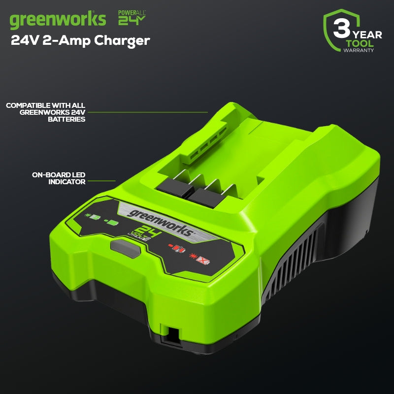 24V 2A Power Adapter Charger for Electric Scooters, E-Bikes, and Power Tools - Fast Charging with Overload Protection | Perfect for Home, Workshop, and Outdoor Use