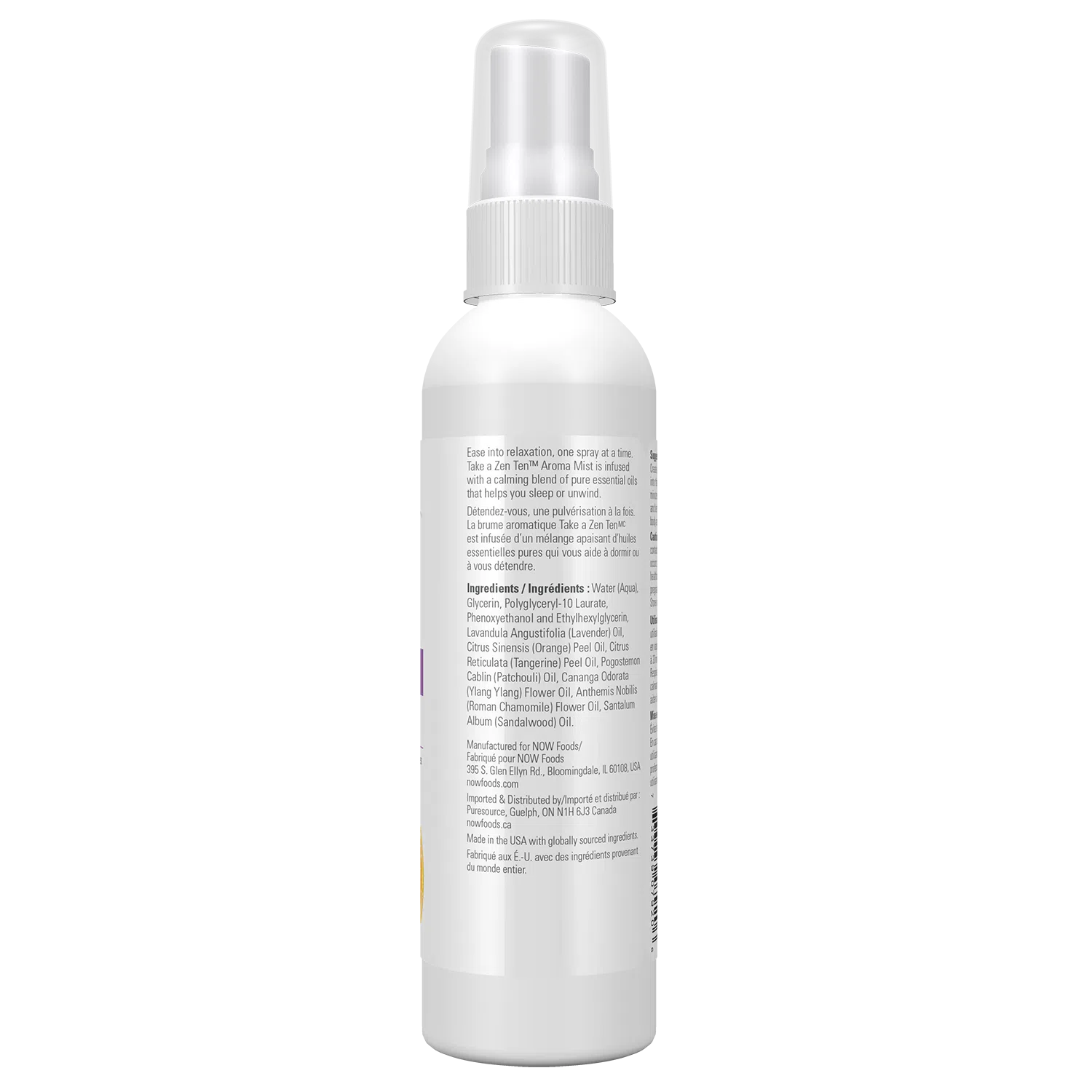 NOW Take A Zen Ten™ Aroma Mist - Relaxing Essential Oil Spray for Stress Relief & Meditation | Perfect for Home, Office & Yoga Studio Use