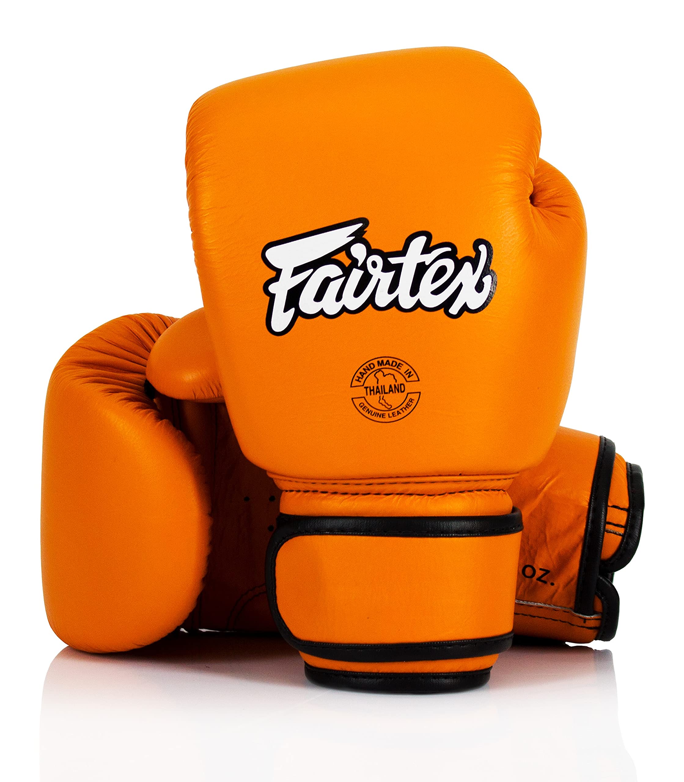 Fairtex BGV16 Genuine Leather Muay Thai Boxing Gloves for Training & Sparring - Premium Compact MMA Gloves for Kickboxing, Bag Work, and Fitness Workouts