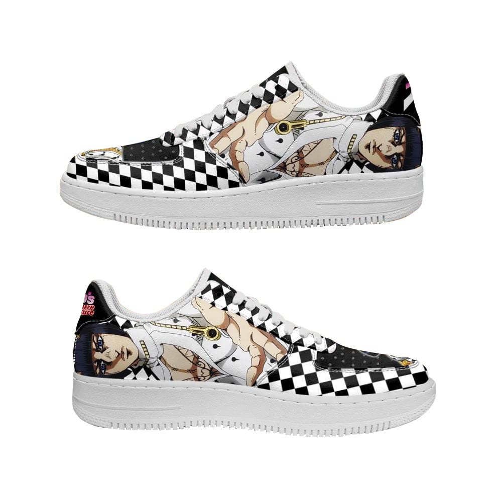 JoJo's Bizarre Adventure Bruno Bucciarati Cosplay Costume & Dio Shoes - Giorno Giovanna 3D Printed Sneakers for Men & Women | Anime Merch, Gift Idea for Fans | Perfect for Conventions, Halloween & Cosplay Events