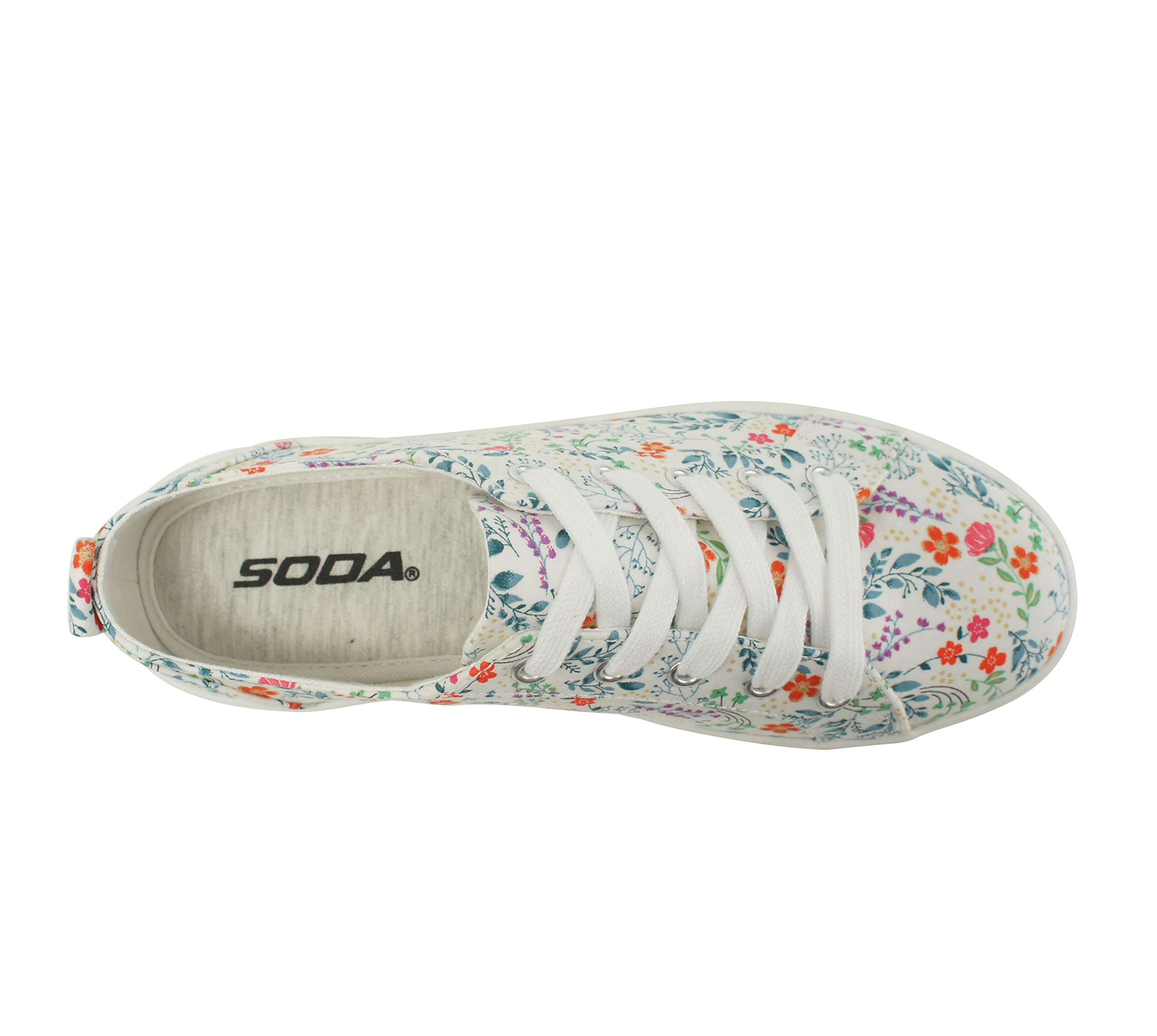 Women's Double Deck Bottom Sole Fashion Sneakers - Comfortable Padded Sock Liner, Breathable & Lightweight Walking Shoes for Casual Wear, Workout, and Everyday Use