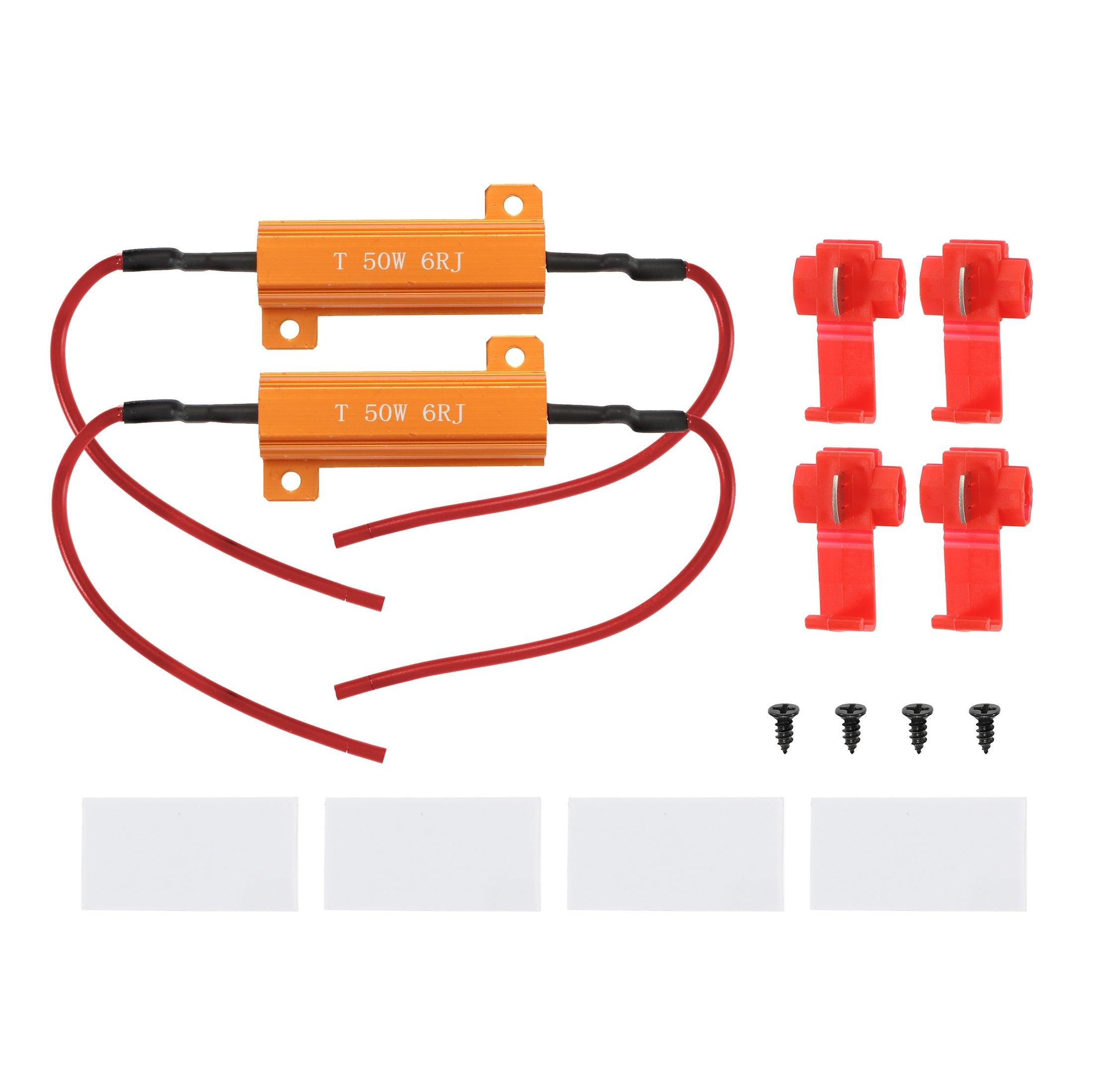 DIY Anti-Flicker CANBUS Resistor Decoder - Prevent Fast Hyper Flash & Dashboard Error Codes for Turn Signal Lights | Perfect for LED Conversion in Cars, Trucks, and Motorcycles