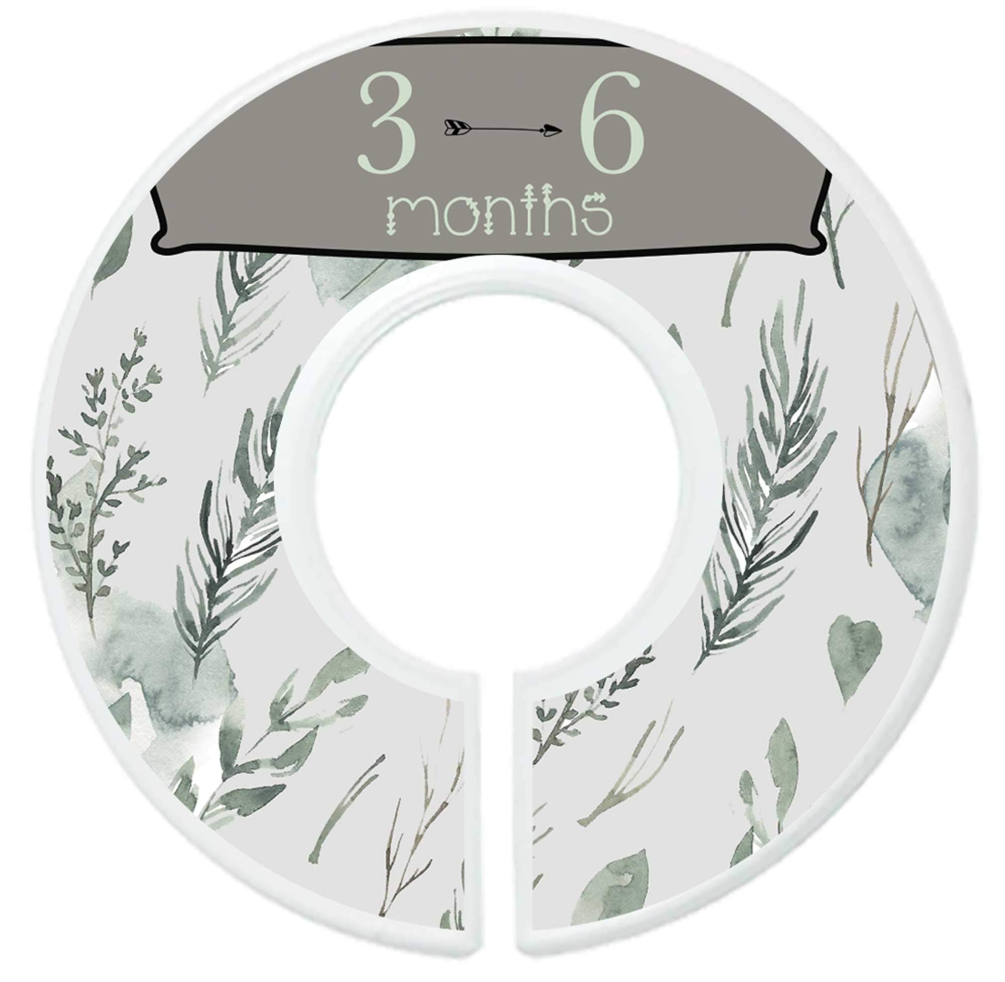 Baby Boy Clothes Organizer Dividers - Nursery Closet Dividers with Rustic Mountain Design - Perfect for Nursery Organization & Baby Closet Storage