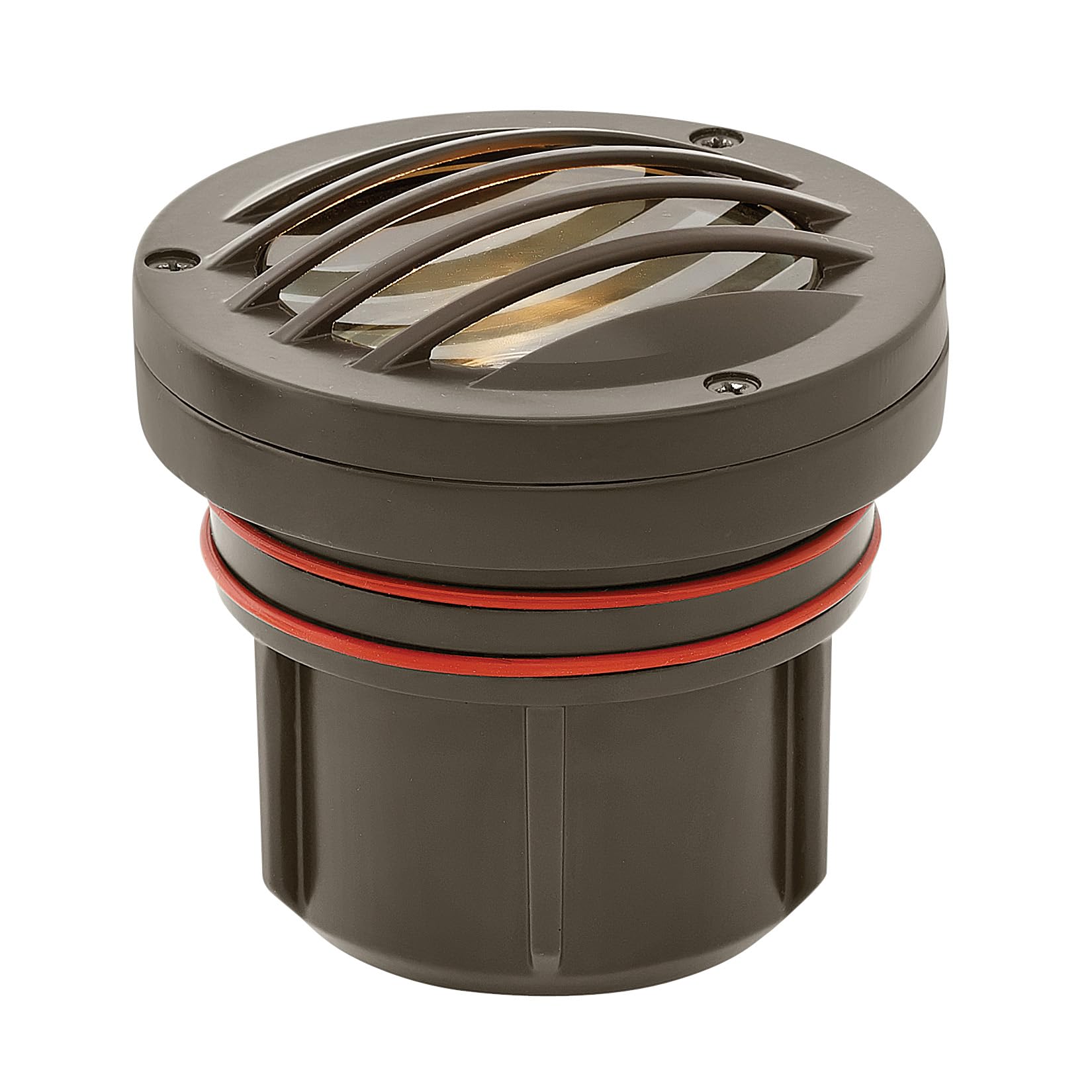 Hinkley 15705BZ Bronze Grill Top Well Light for Landscape Lighting - Enhances Outdoor Features & Home Security with Durable Protective Grill - Perfect for Pathways, Gardens & Driveway Illumination
